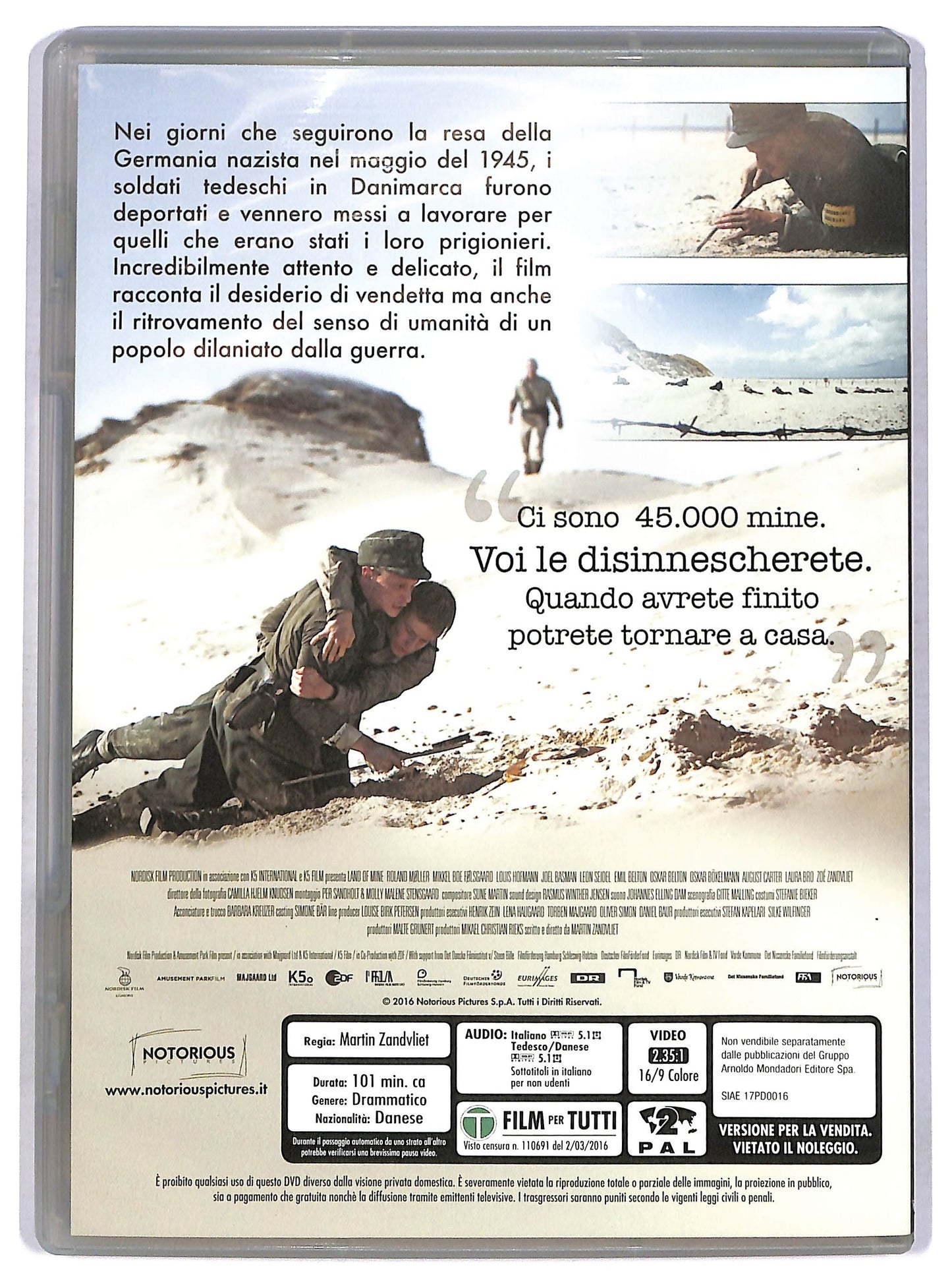 EBOND Land Of Mine - Sotto La Sabbia EDITORIALE DVD D761018
