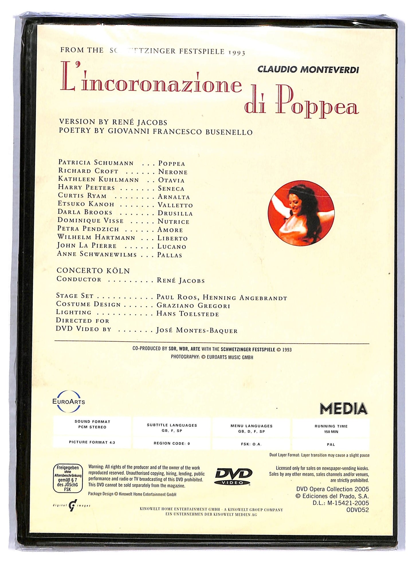 EBOND L'incoronazione di poppea opera collection EDITORIALE DVD D761161