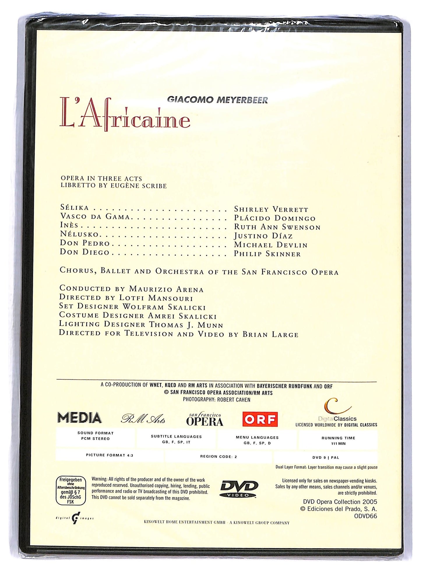 EBOND L'africaine 2 opera collection DVD D761165