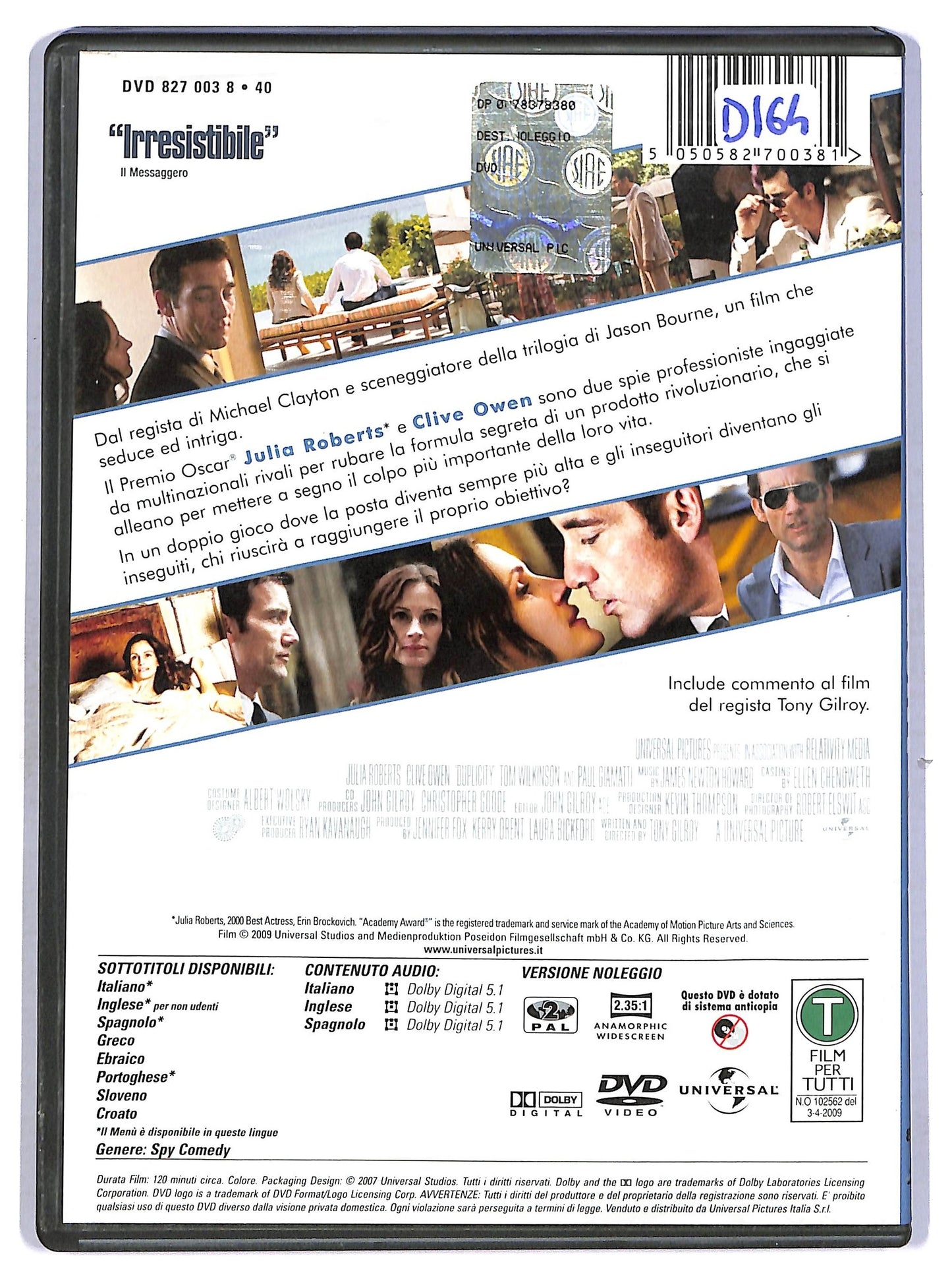 EBOND Duplicity Noleggio DVD D761169