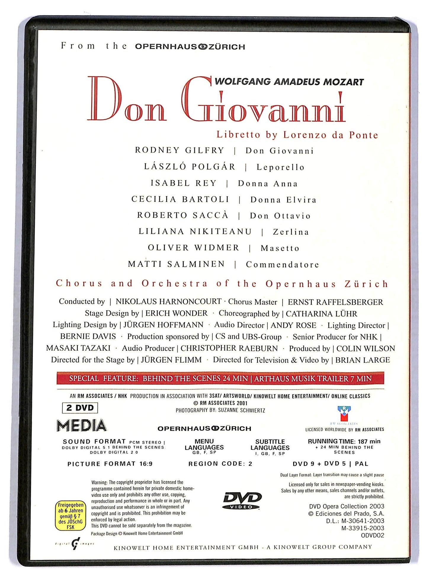 EBOND Mozart Don Giovanni Di Brian Large (2 DVD) Editoriale D761171