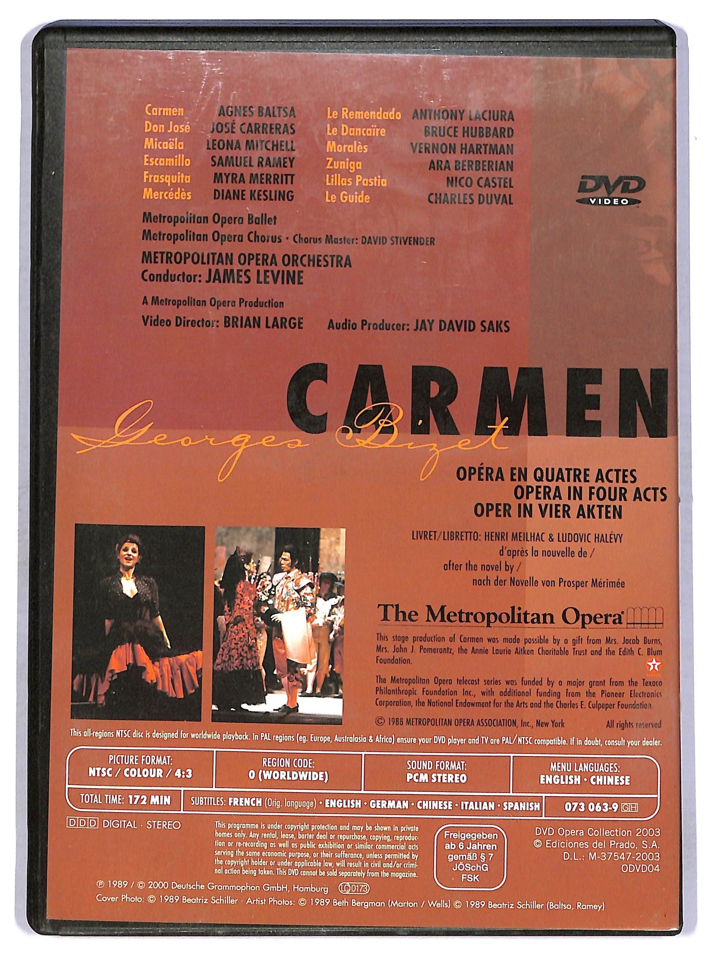 EBOND Carmen Dvd opera collection EDITORIALE DVD D761210