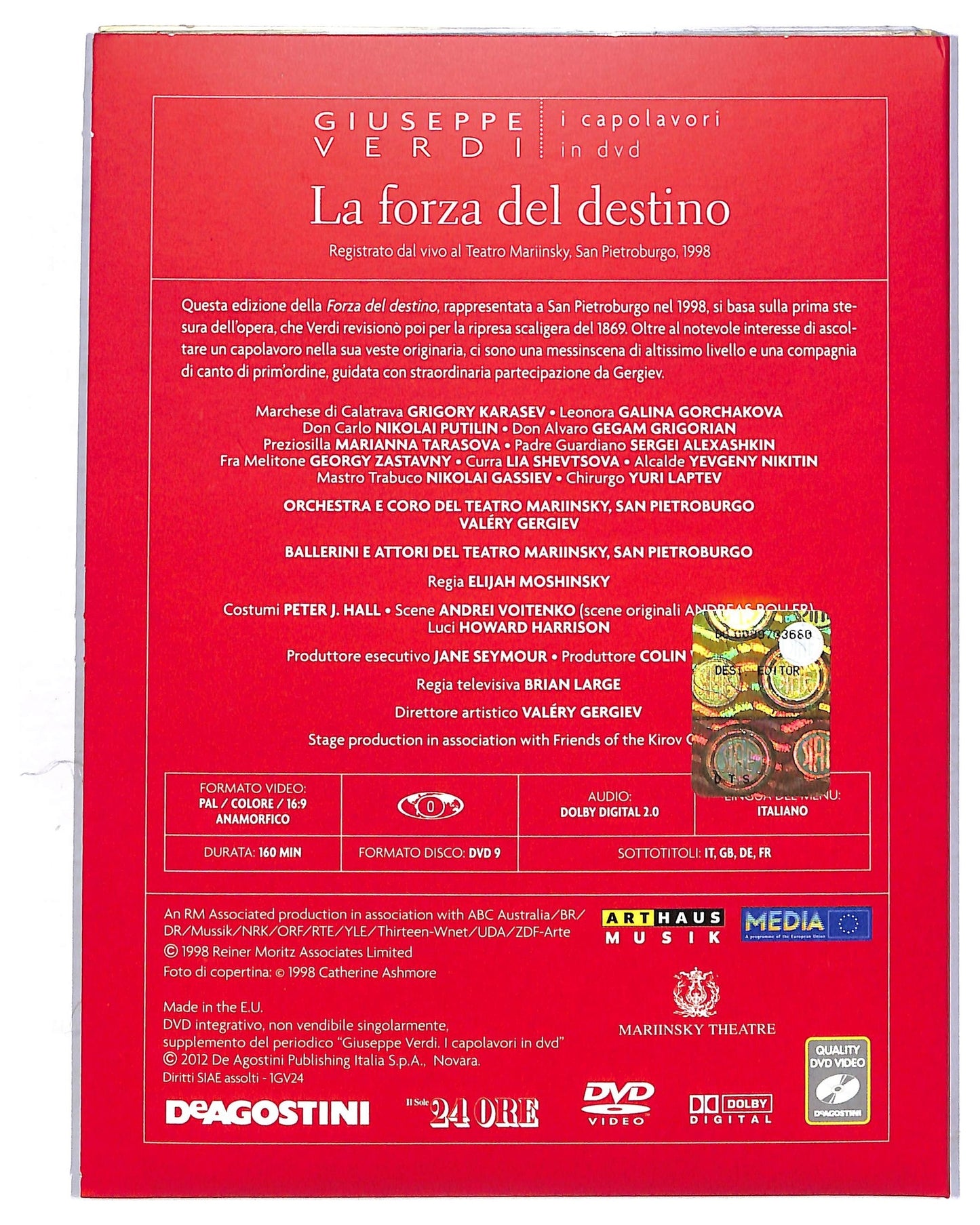 EBOND La Forza Del Destino - Giuseppe Verdi DIGIPAK EDITORIALE DVD D761240