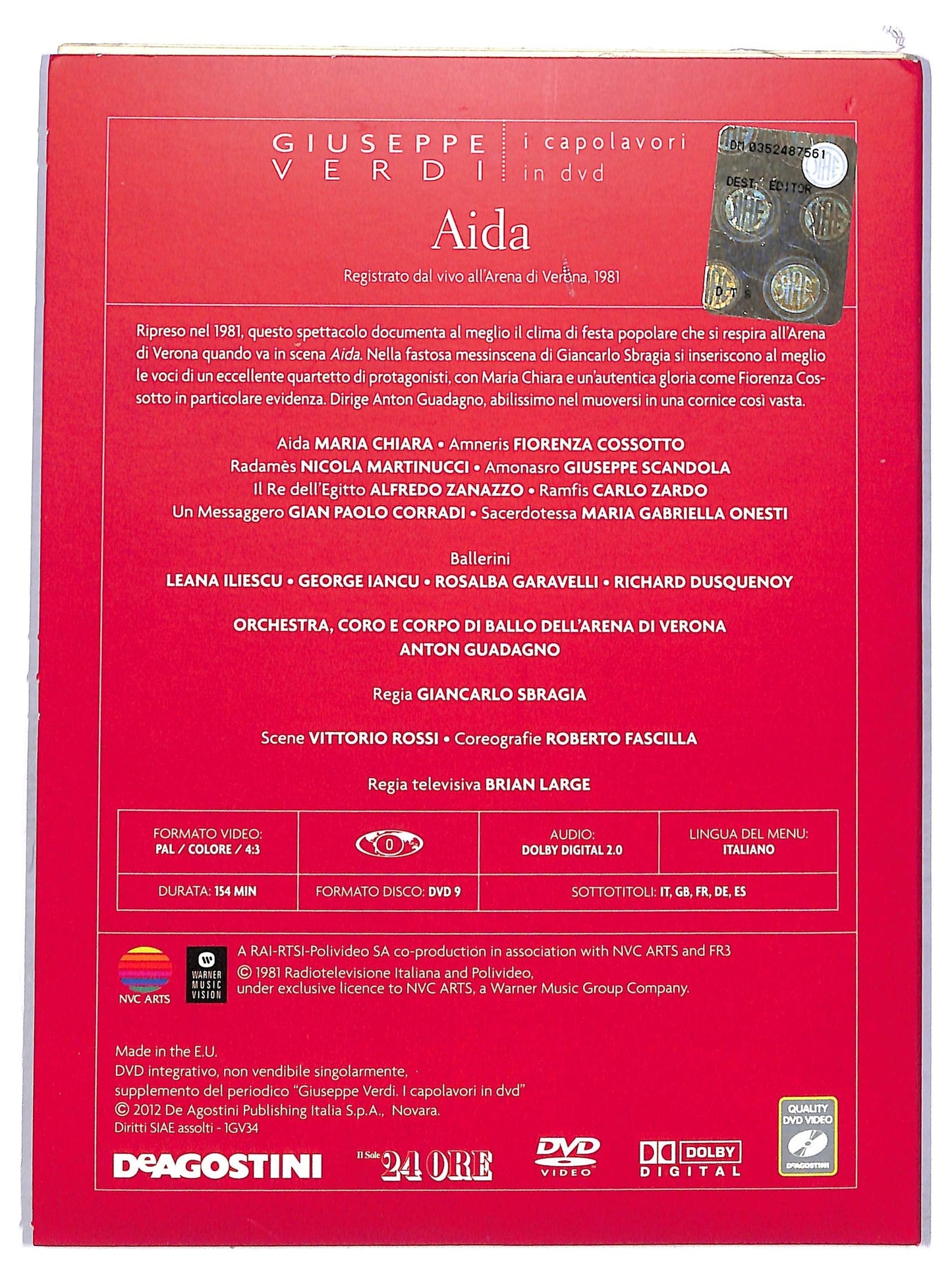 EBOND Aida - i capolavori in dvd Giuseppe verdi EDITORIALE DVD D761241