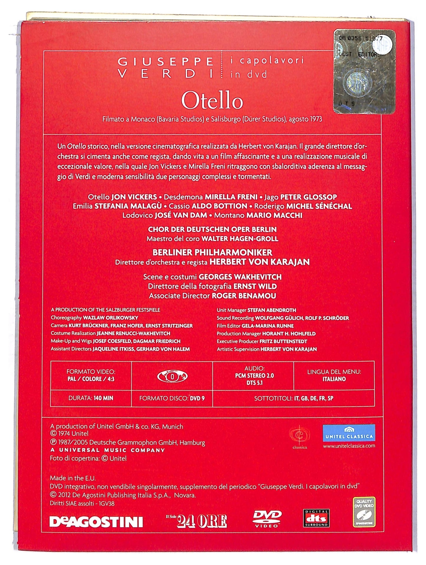 EBOND Otello - Giuseppe verdi DVD EDITORIALE D761242