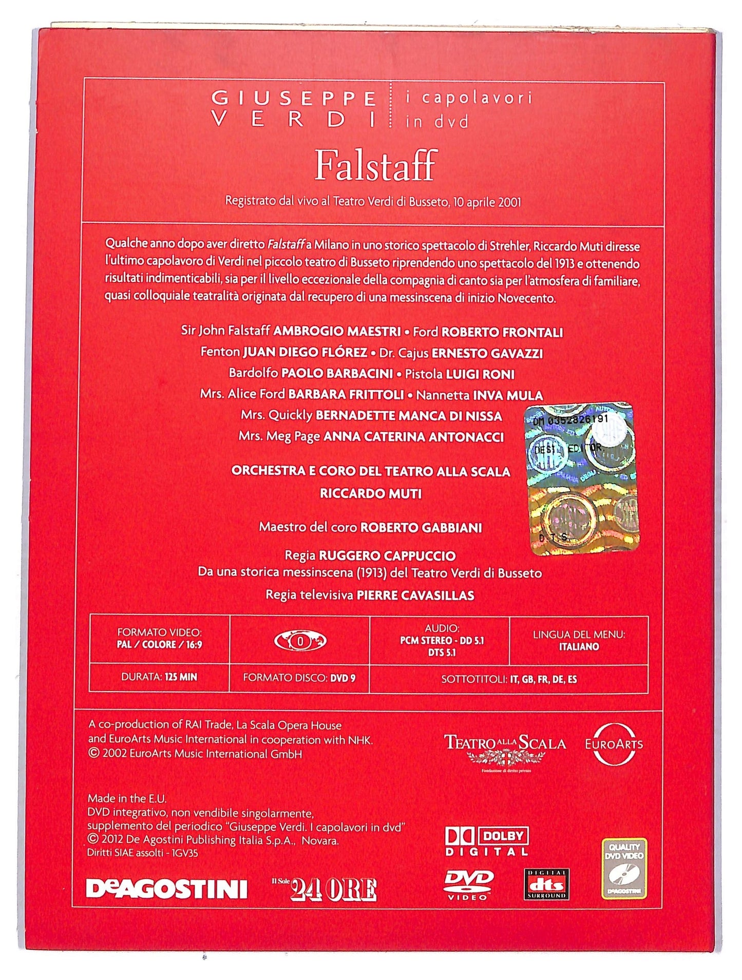 EBOND Falstaff - Giuseppe Verdi EDITORIALE DVD D761244