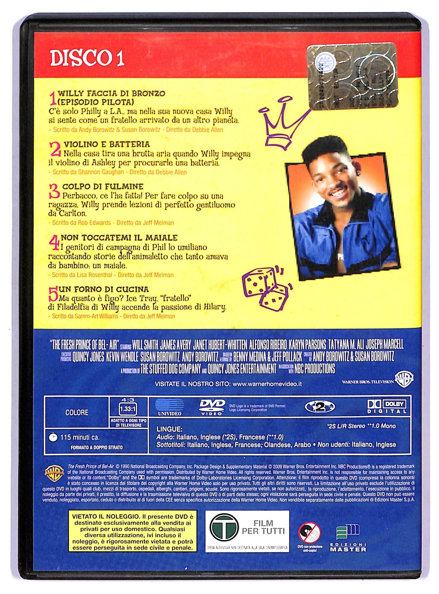 EBOND Willy principe di bel - air stagione 1 disco 1 episodi 1 - 5 EDITORIALE DVD D761315