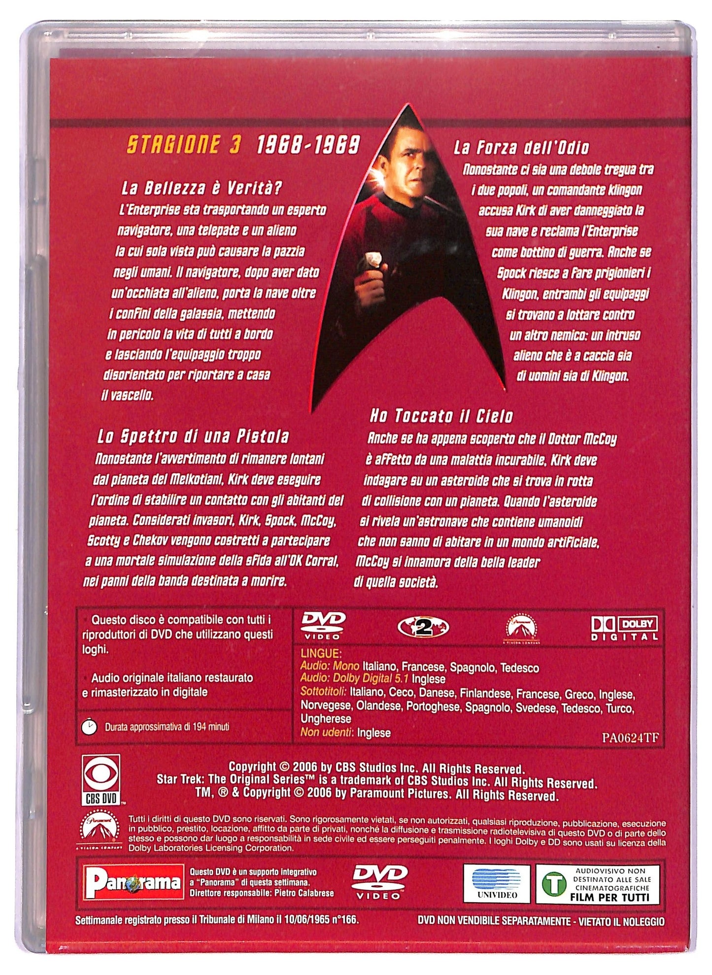 EBOND Star Trek Serie Classica Stagione 3 Epsodi 5 - 8 EDITORIALE DVD D761363