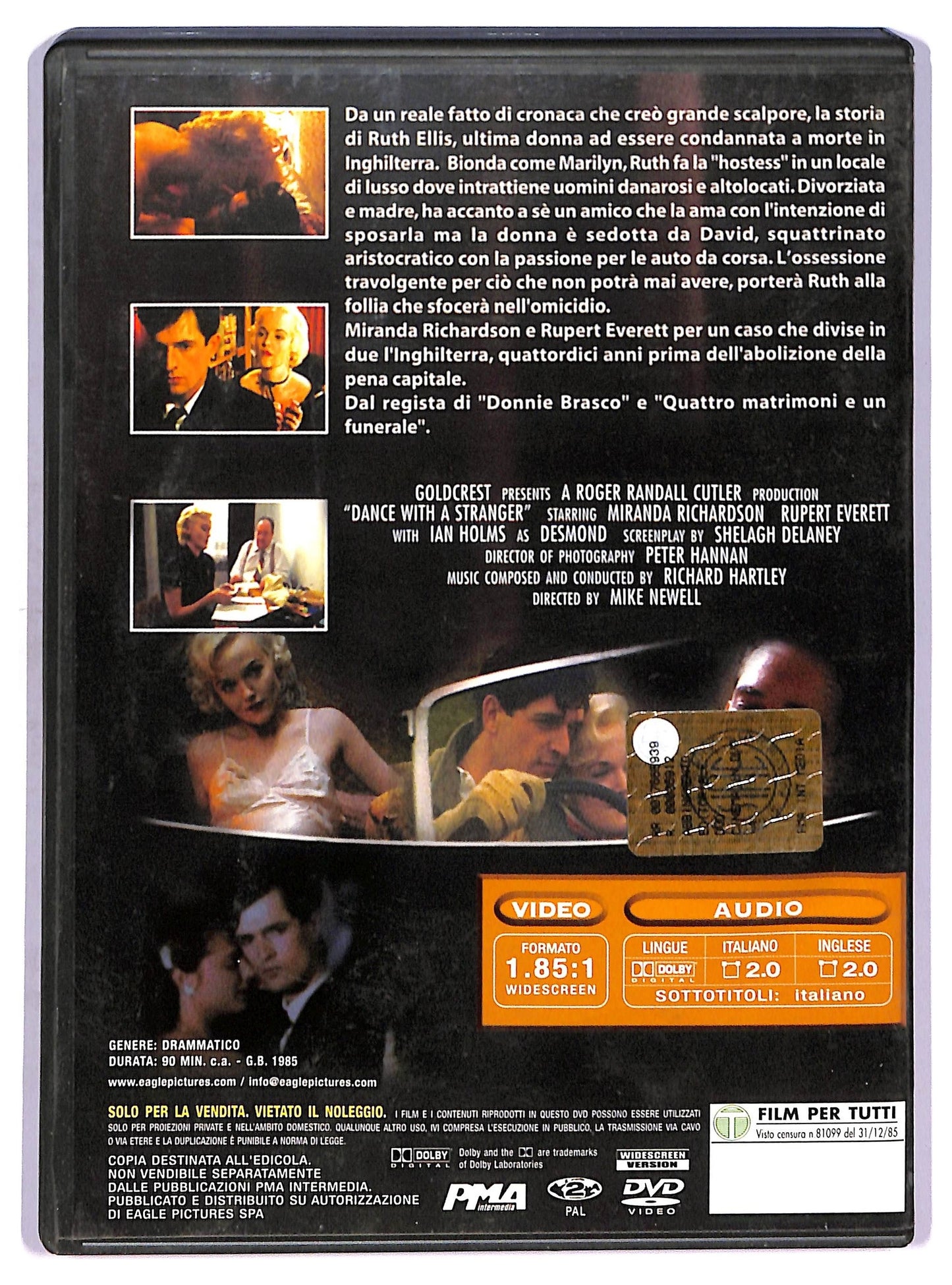 EBOND Ballando con uno sconosciuto DVD EDITORIALE D761554