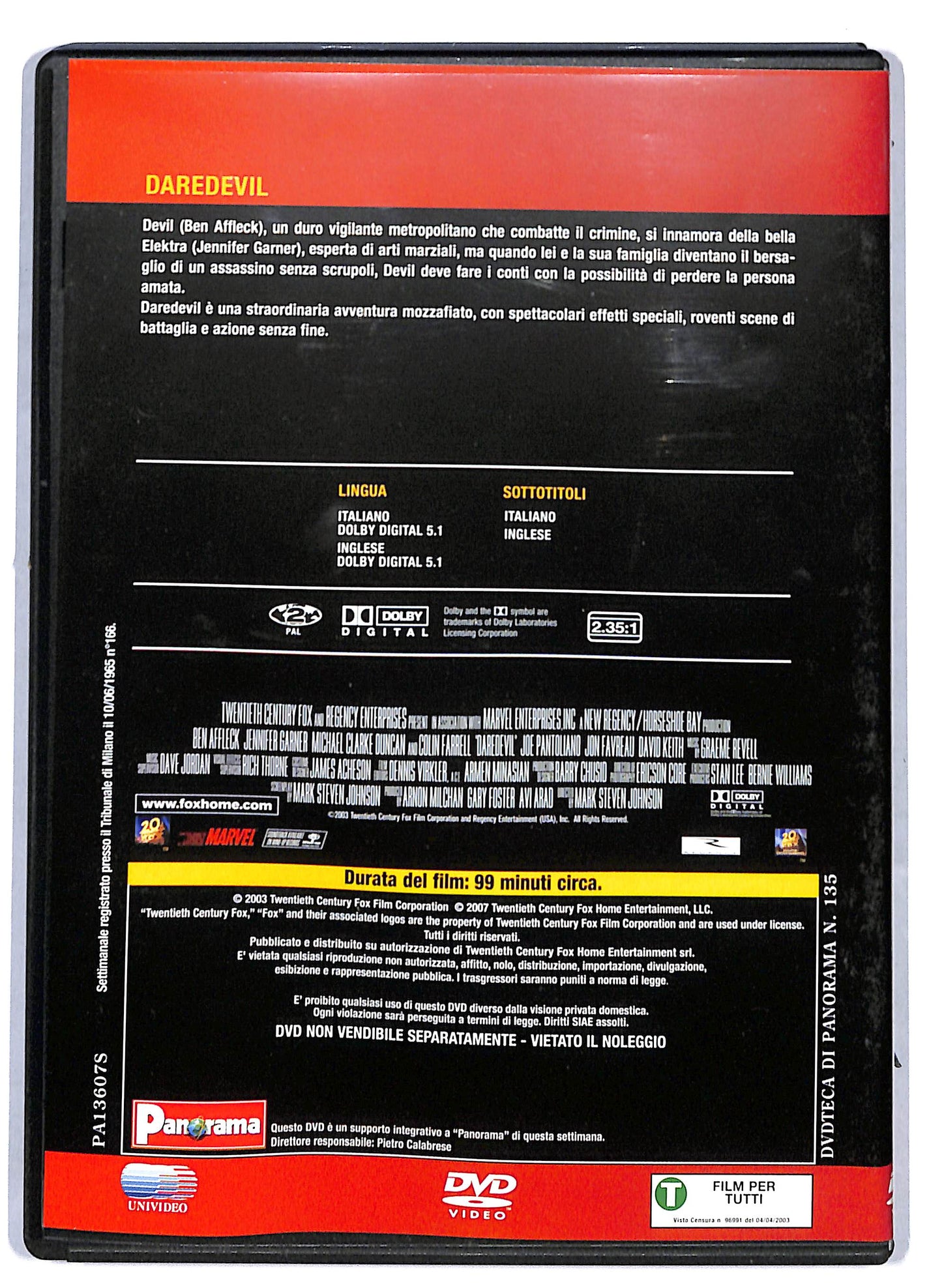 EBOND Daredevil EDITORIALE DVD D761605