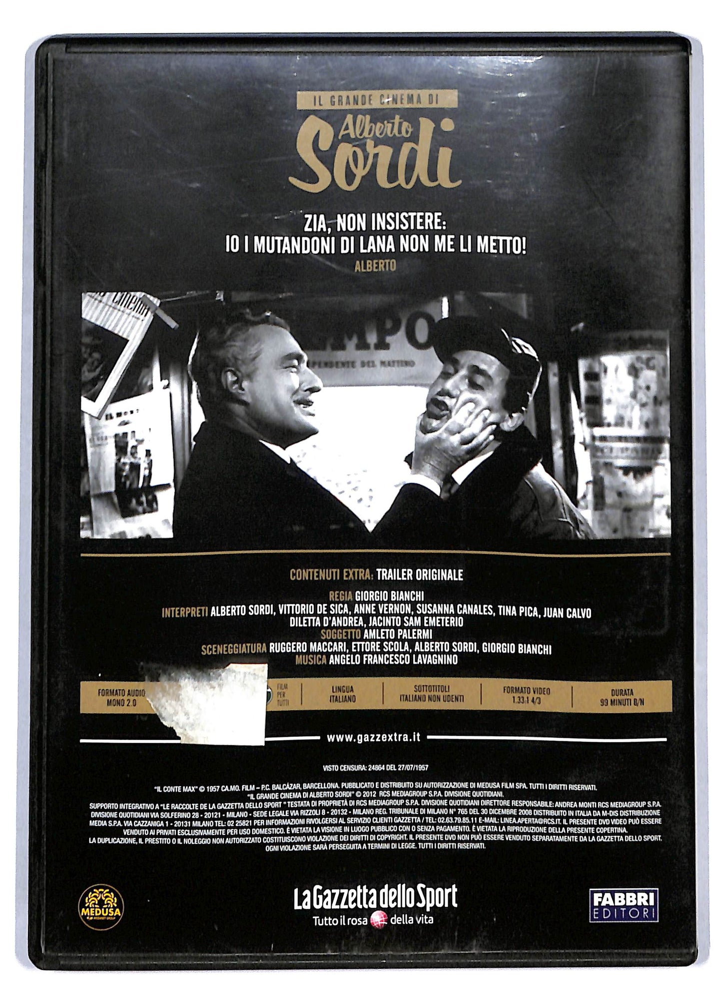 EBOND Alberto Sordi - Il conte Max EDITORIALE DVD D761611