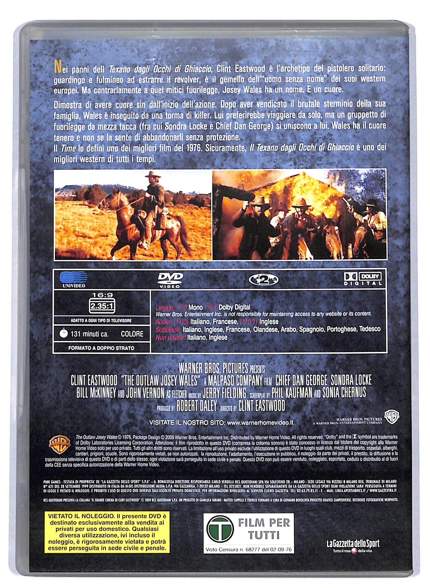 EBOND Il texano dagli occhi di ghiaccio EDITORIALE DVD D761627