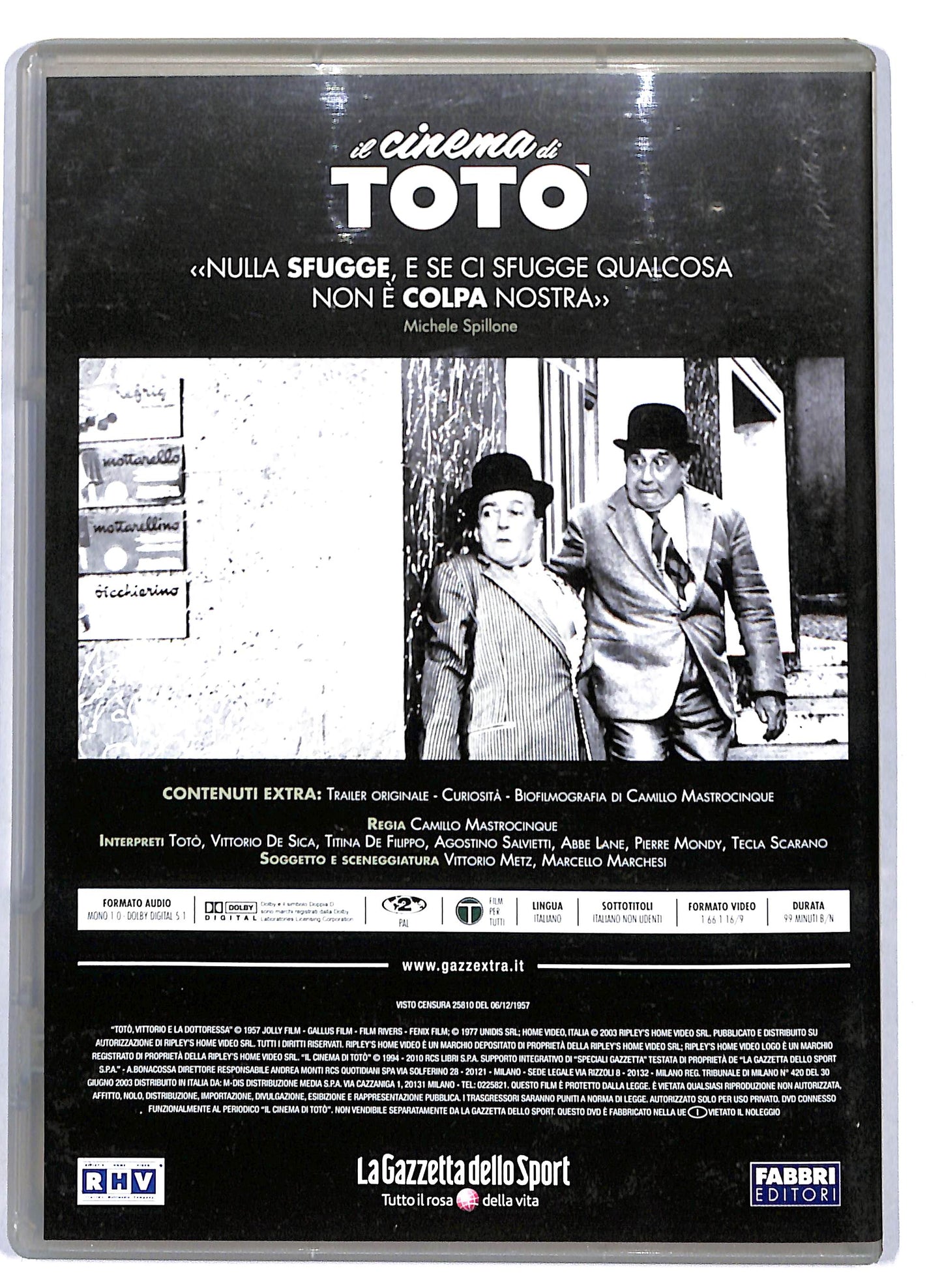 EBOND Toto, Vittorio e la dottoressa EDITORIALE DVD D761640
