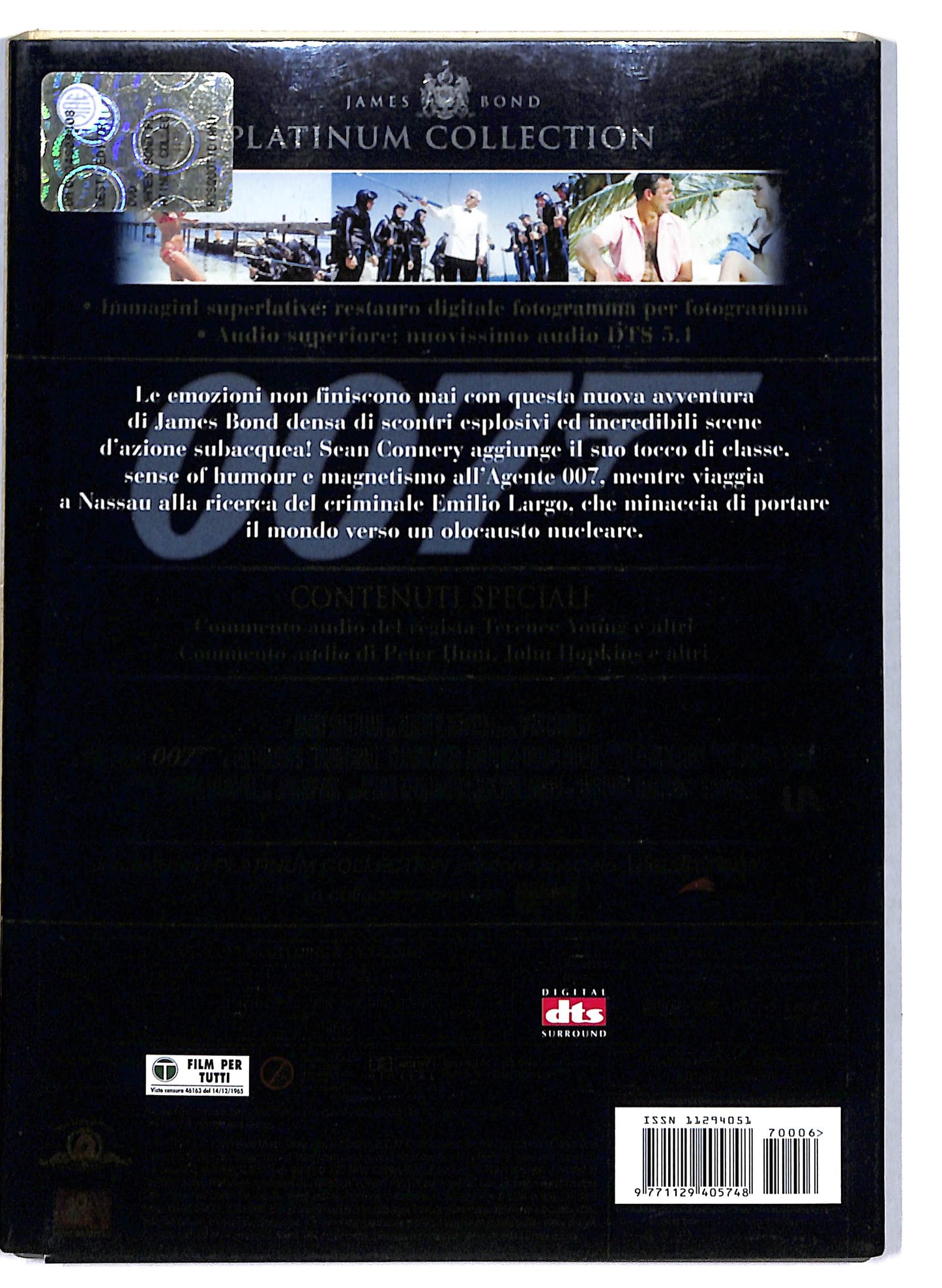 EBOND Agente 007 - Thunderball Operazione tuono EDITORIALE DVD D761646