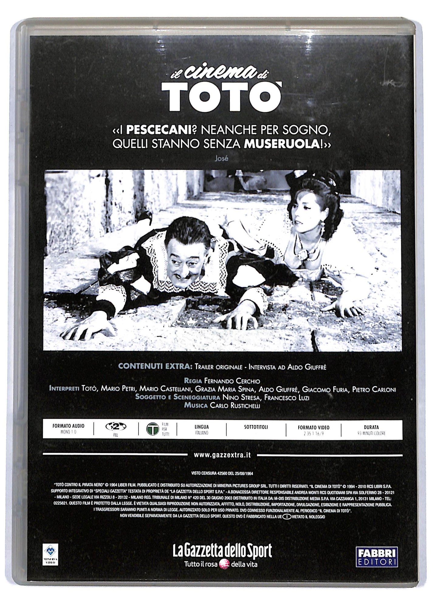 EBOND Toto contro il pirata nero EDITORIALE DVD D761664