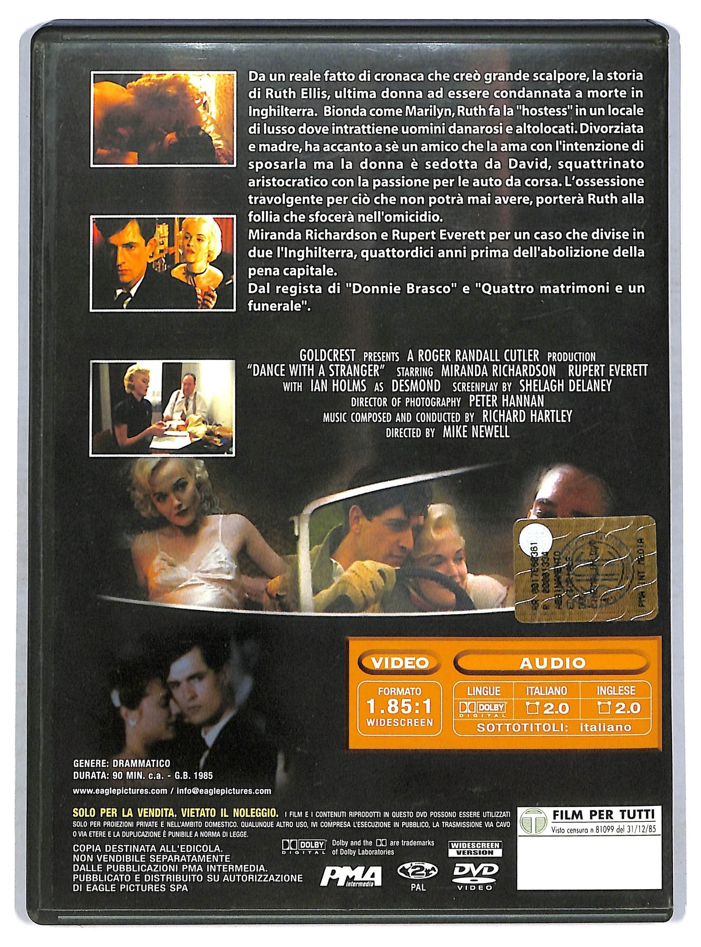 EBOND Ballando con uno sconosciuto DVD EDITORIALE D762205