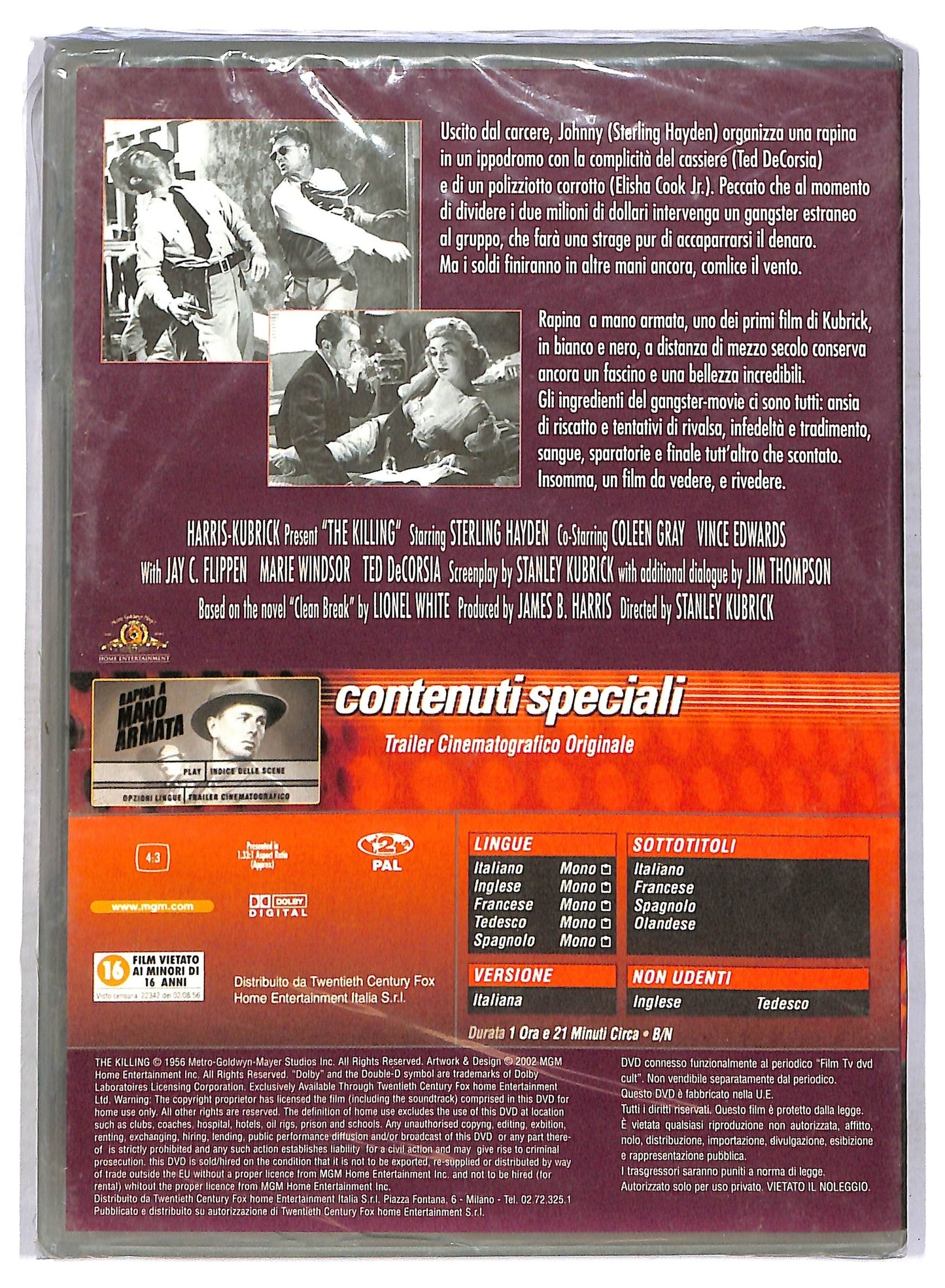 EBOND Rapina a mano armata EDITORIALE DVD D762239