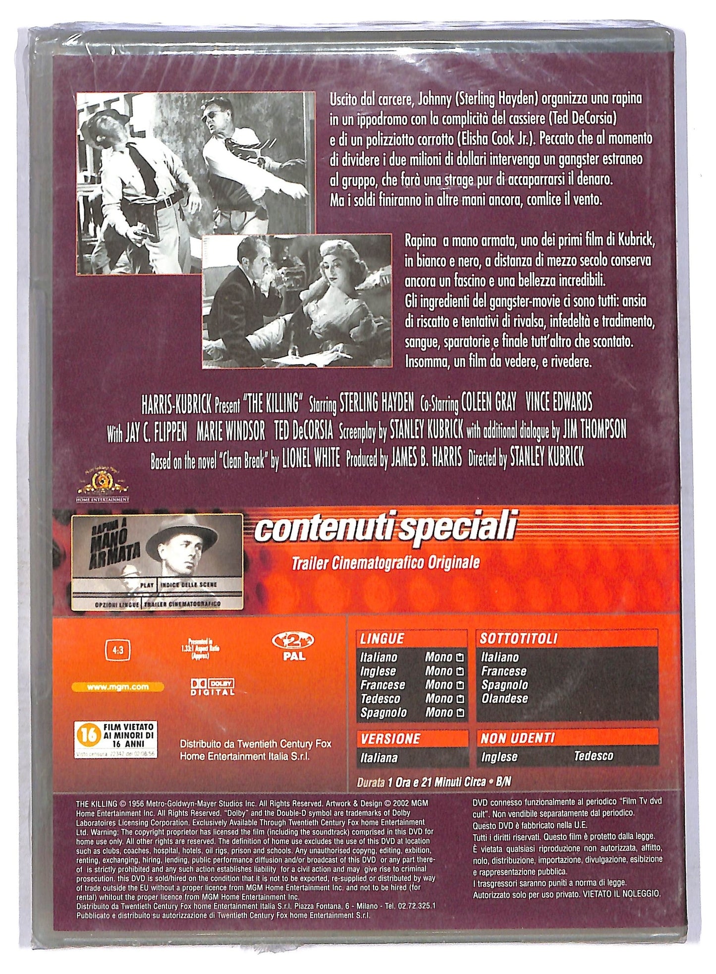 EBOND Rapina a mano armata EDITORIALE DVD D762244
