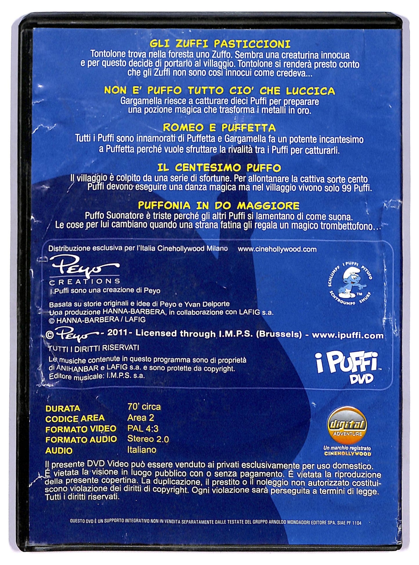 EBOND I Puffi - Romeo e Puffetta  DVD  Editoriale D762508