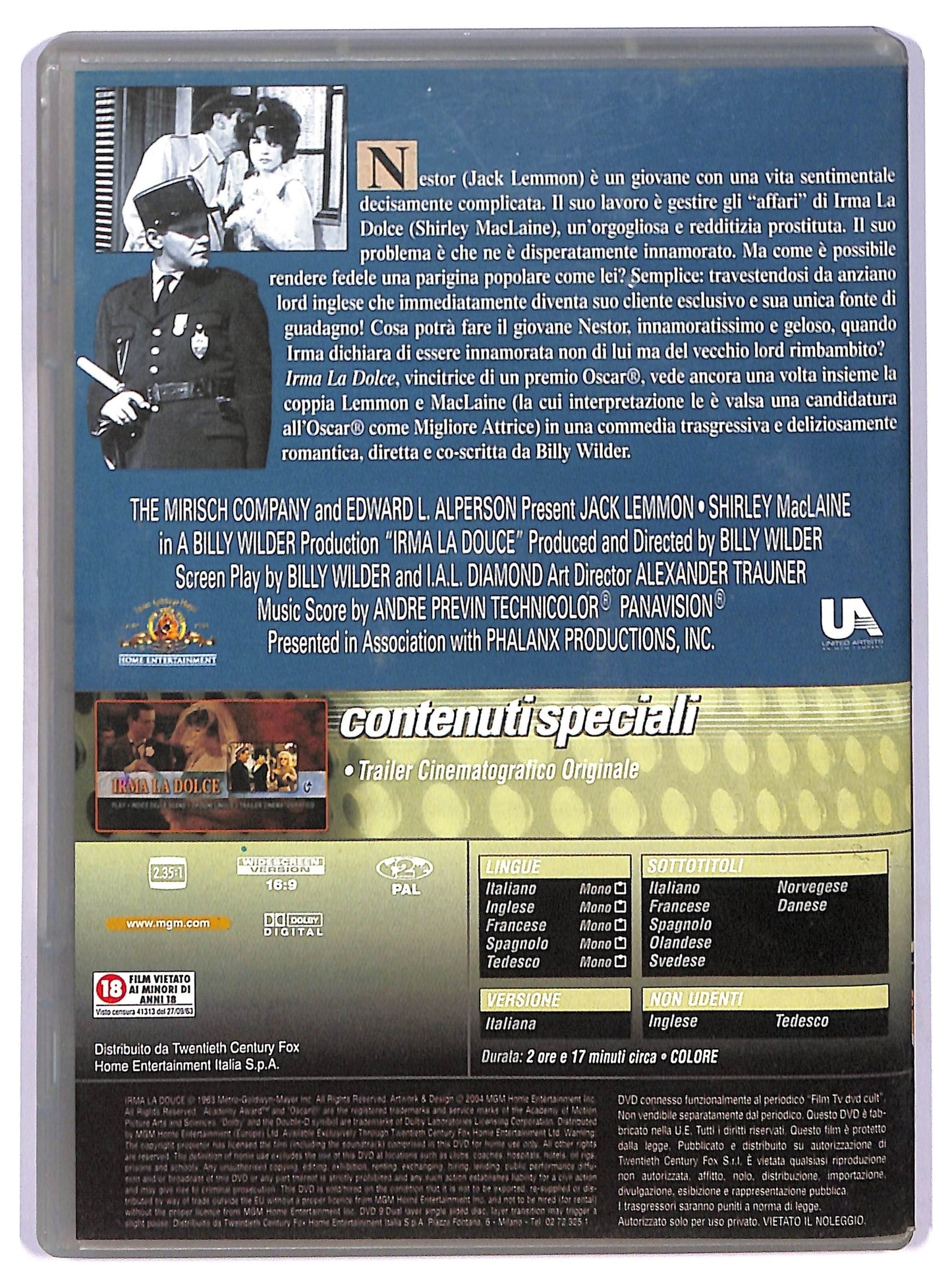 EBOND Irma la dolce EDITORIALE DVD D762530