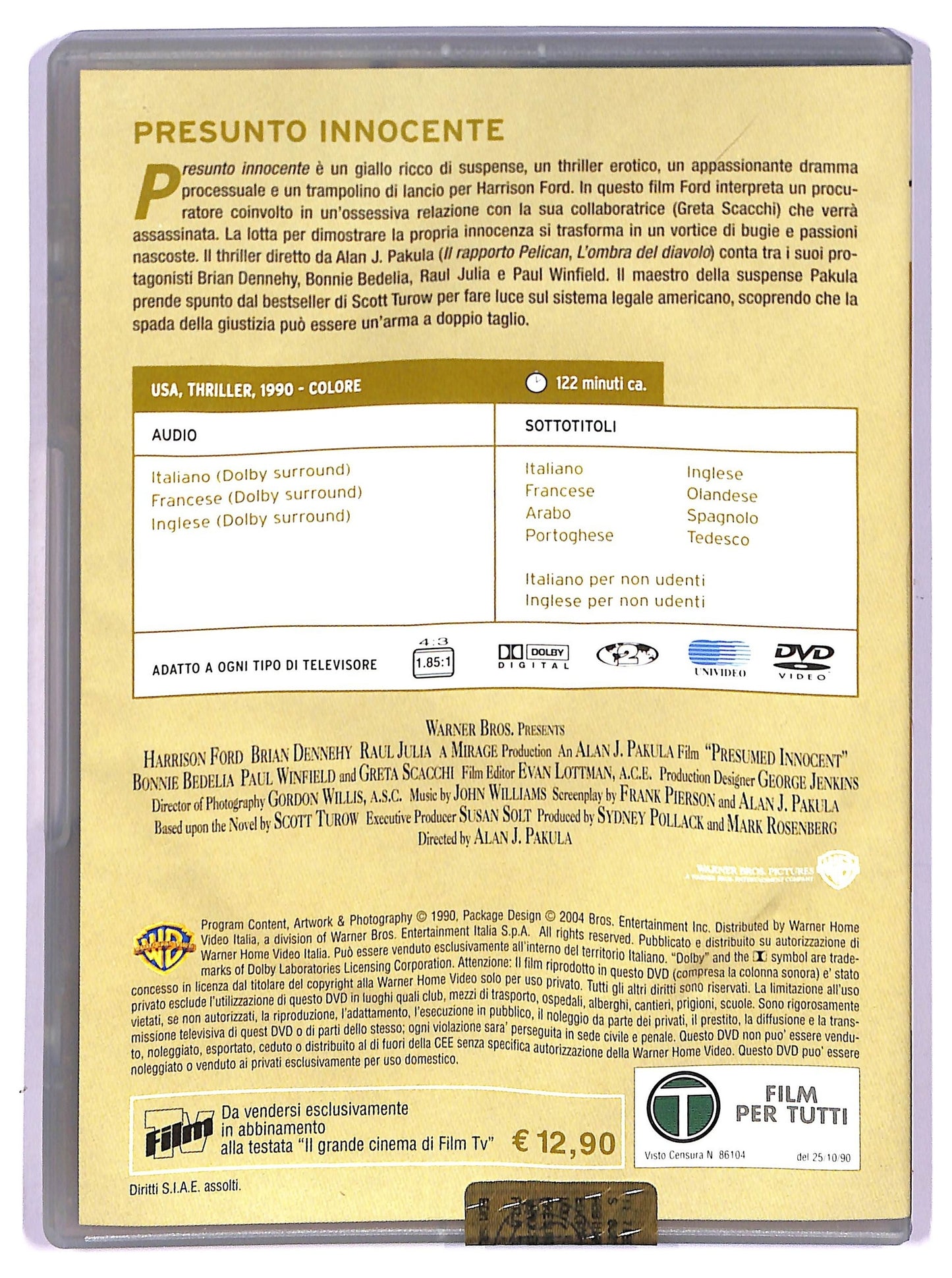 EBOND Presunto innocente  EDITORIALE  DVD D762607