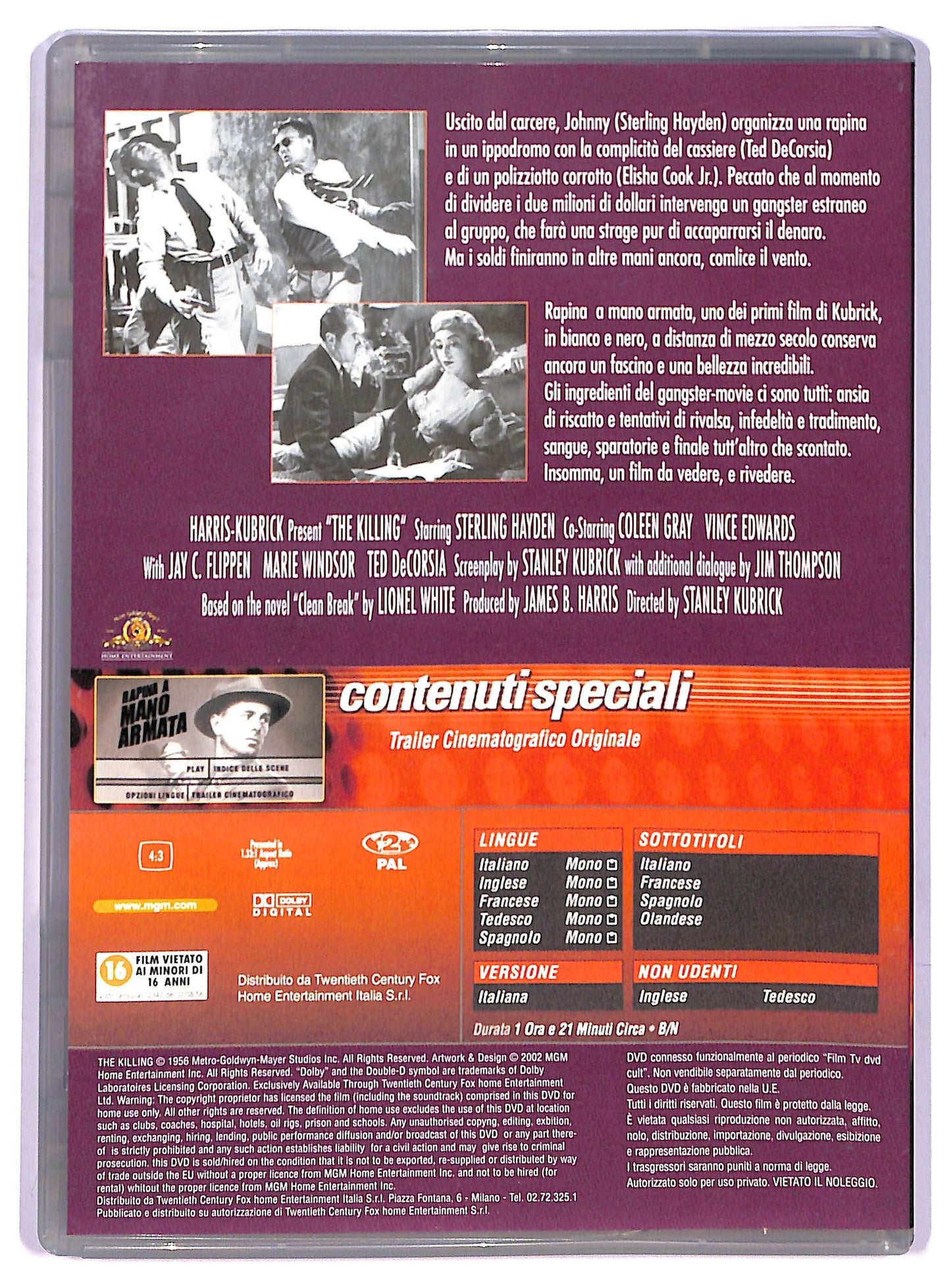 EBOND Rapina a mano armata EDITORIALE DVD D762641