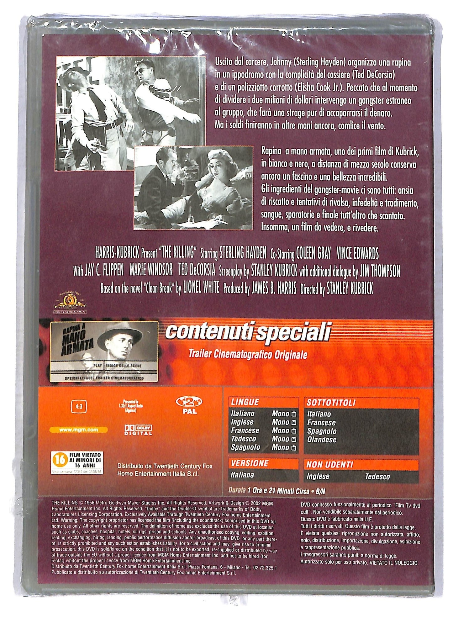 EBOND Rapina a mano armata EDITORIALE DVD D762827