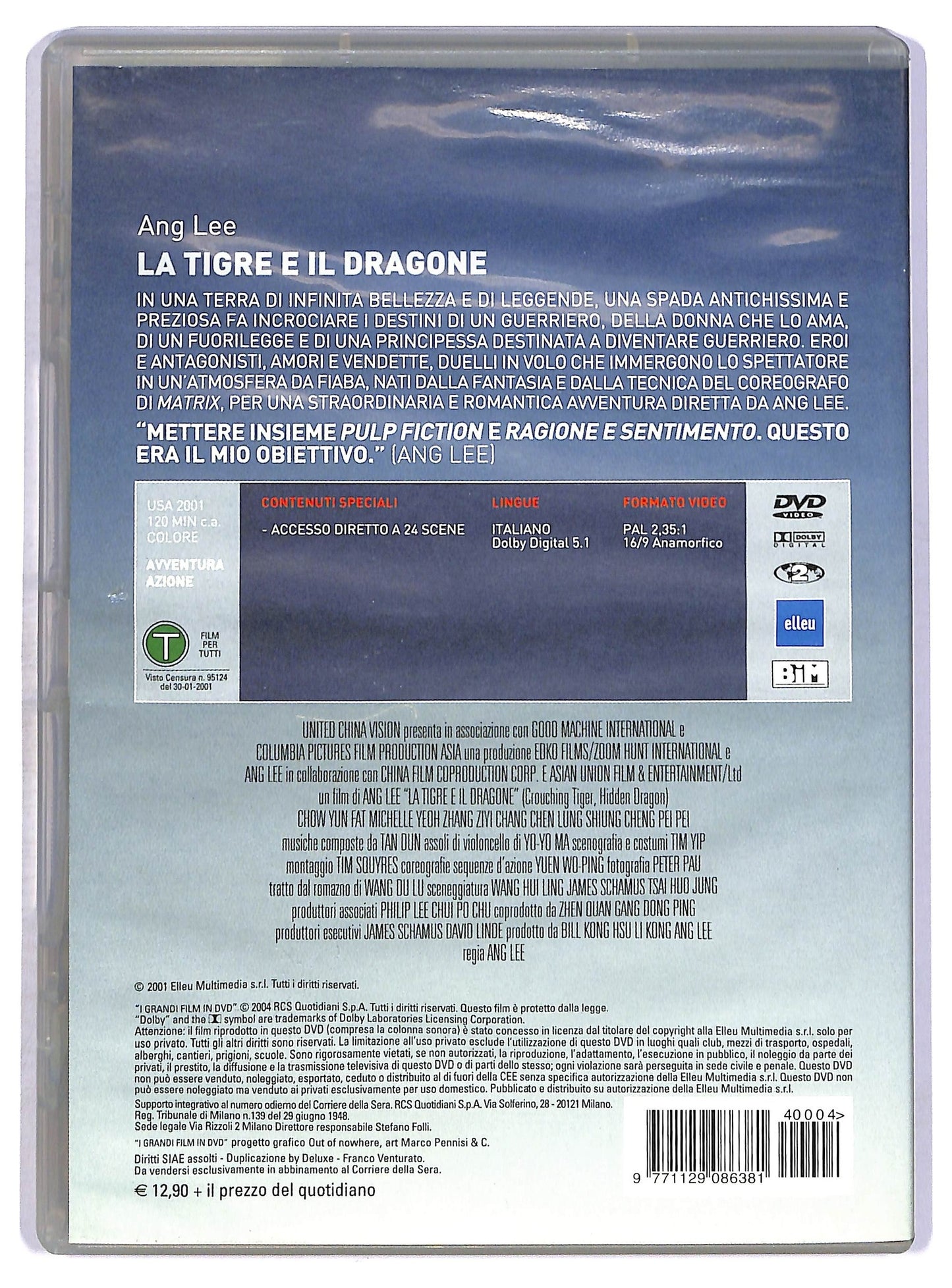 EBOND La tigre e il dragone EDITORIALE DVD D763354