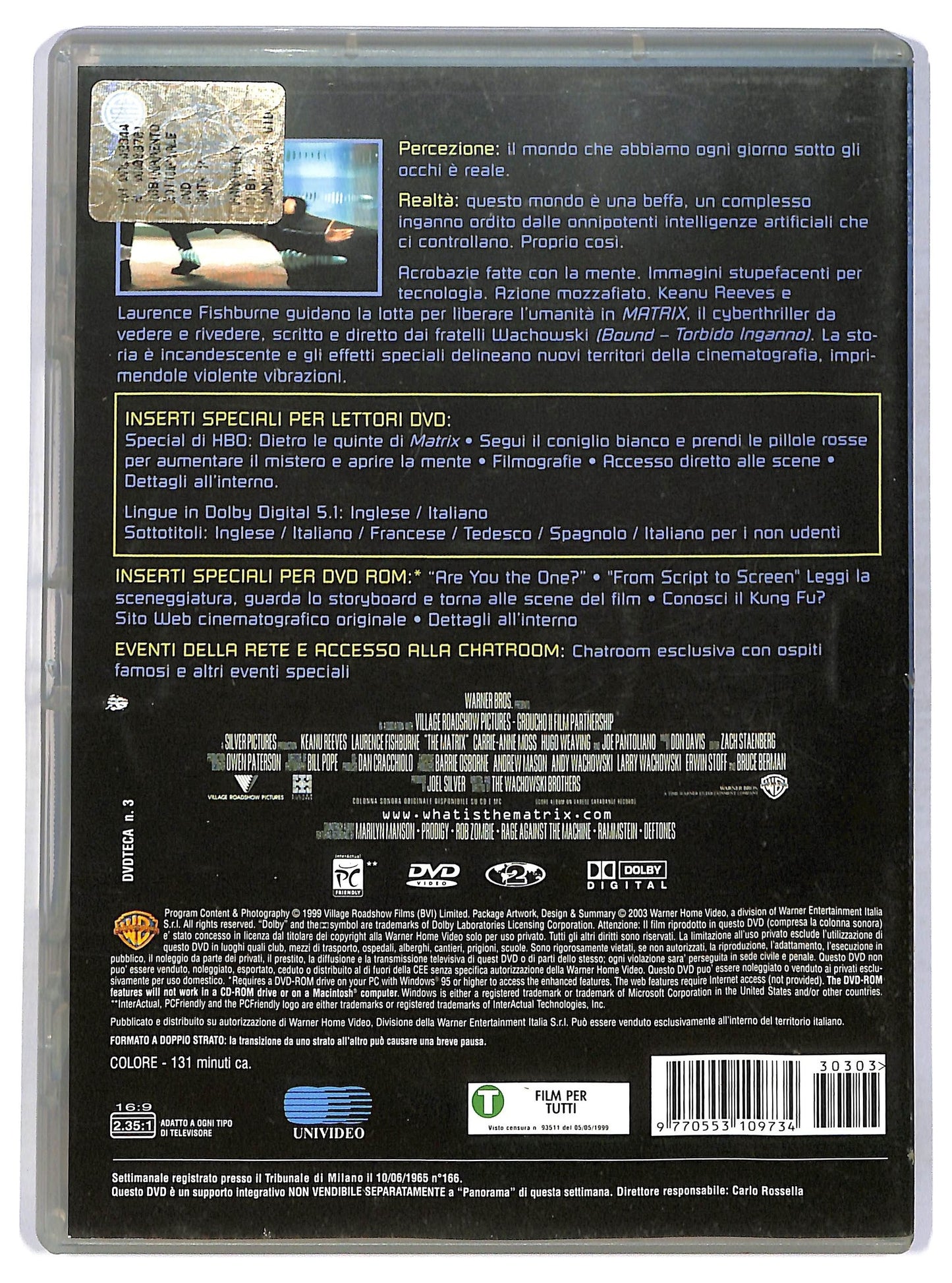 EBOND Matrix EDITORIALE DVD D763512