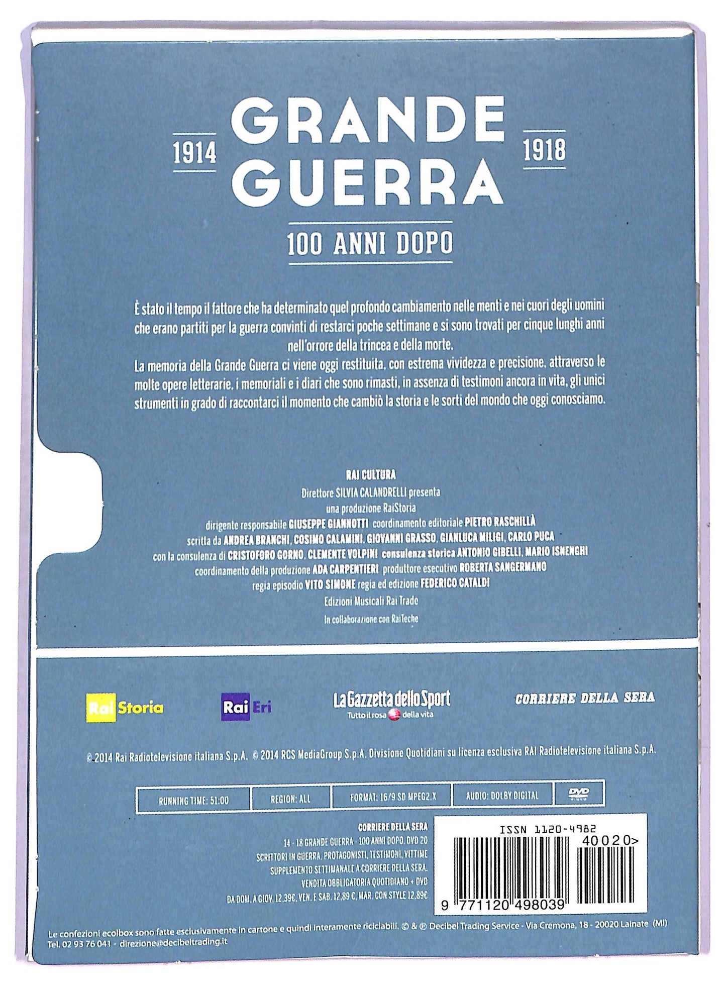 EBOND Paolo Mieli - Grande Guerra 1914 - 1918  Volume 20 EDITORIALE DVD D763735