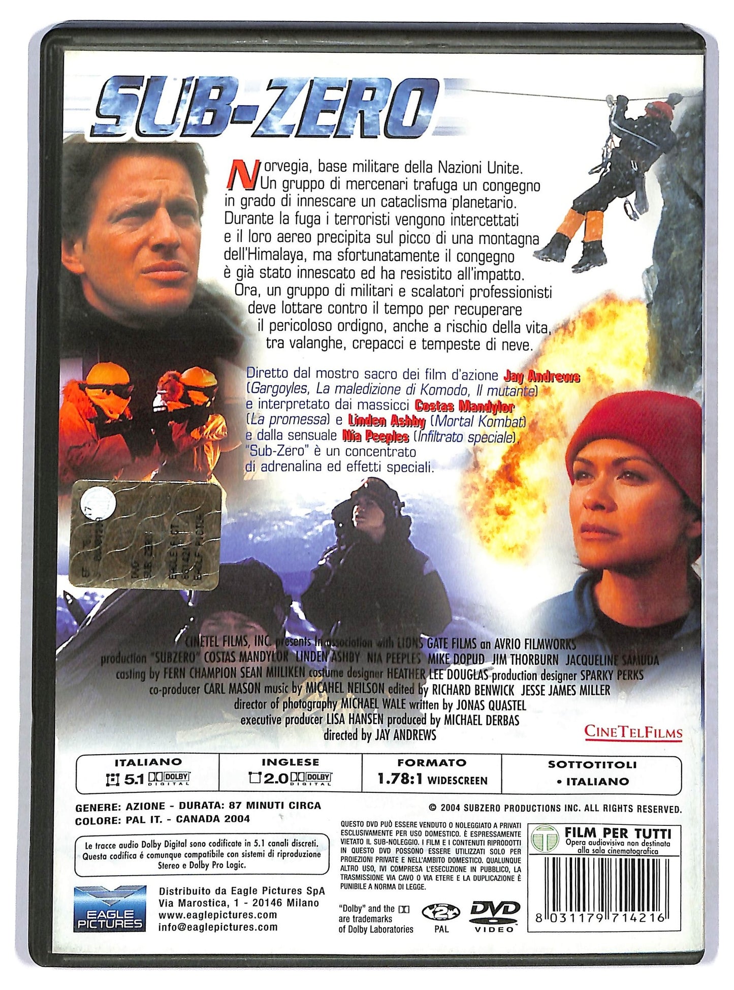 EBOND sub - zero DVD D764008