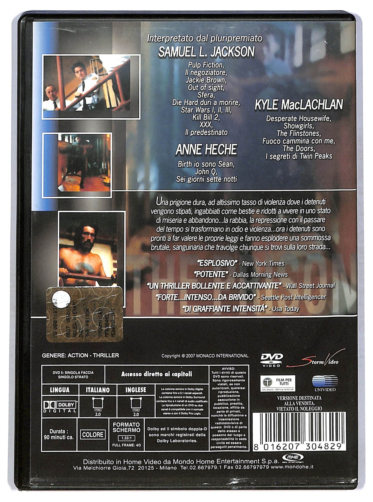 EBOND The Prison Con Samuel L. Jackson DVD D764053