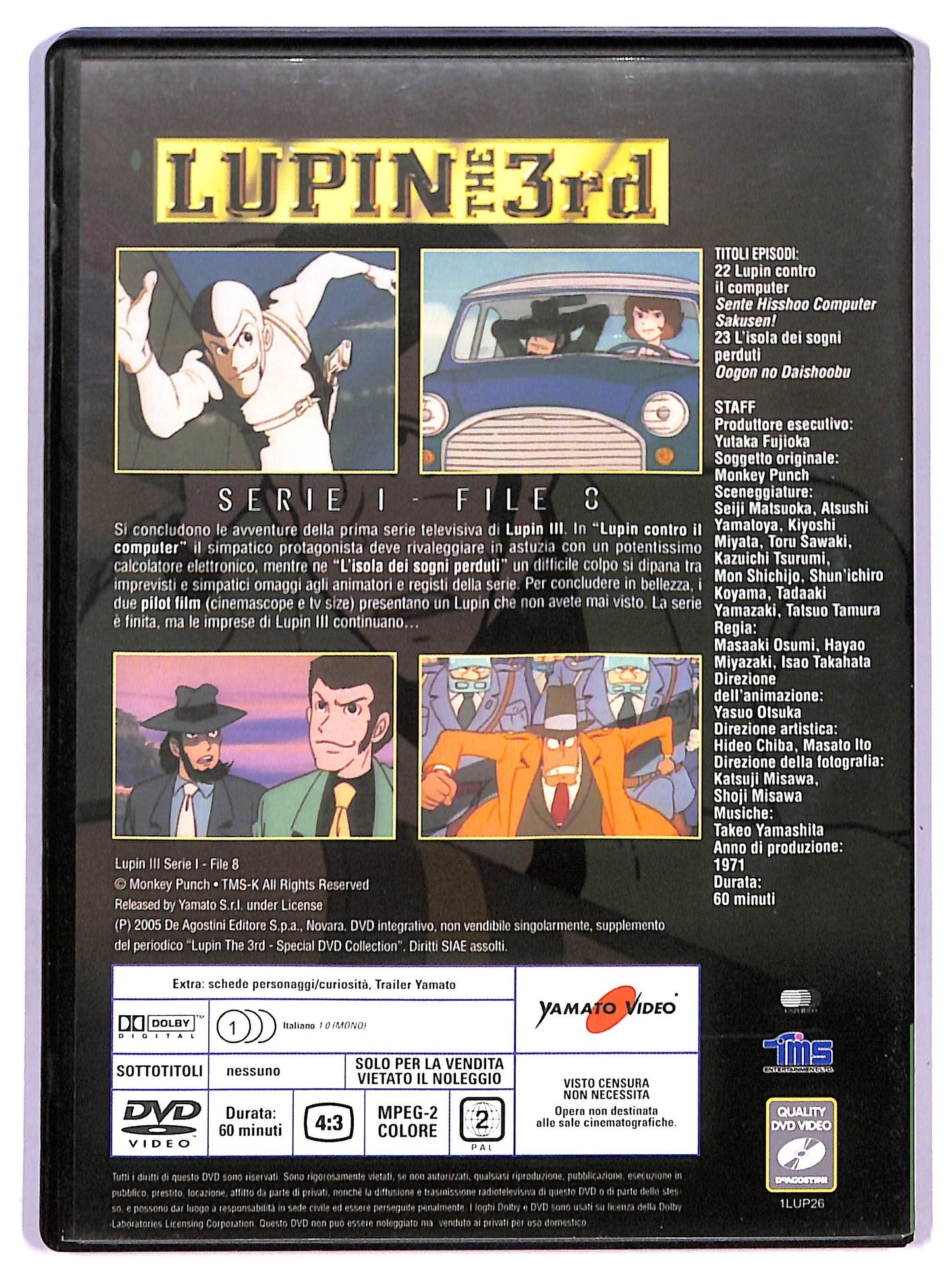 EBOND Lupin III - La Prima Serie file 8 EDITORIALE DVD D764303