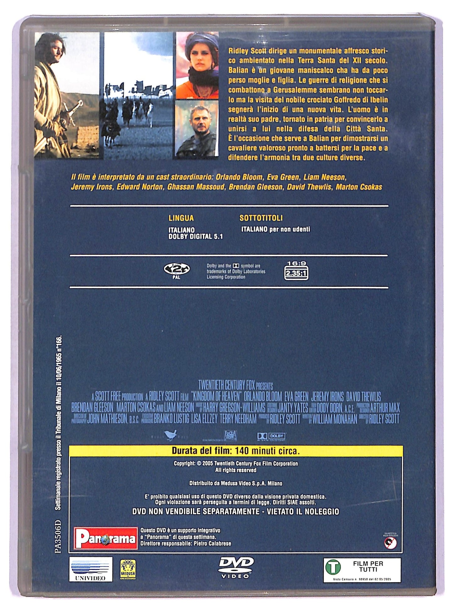EBOND Le crociate - Kingdom of Heaven  EDITORIALE DVD D764401