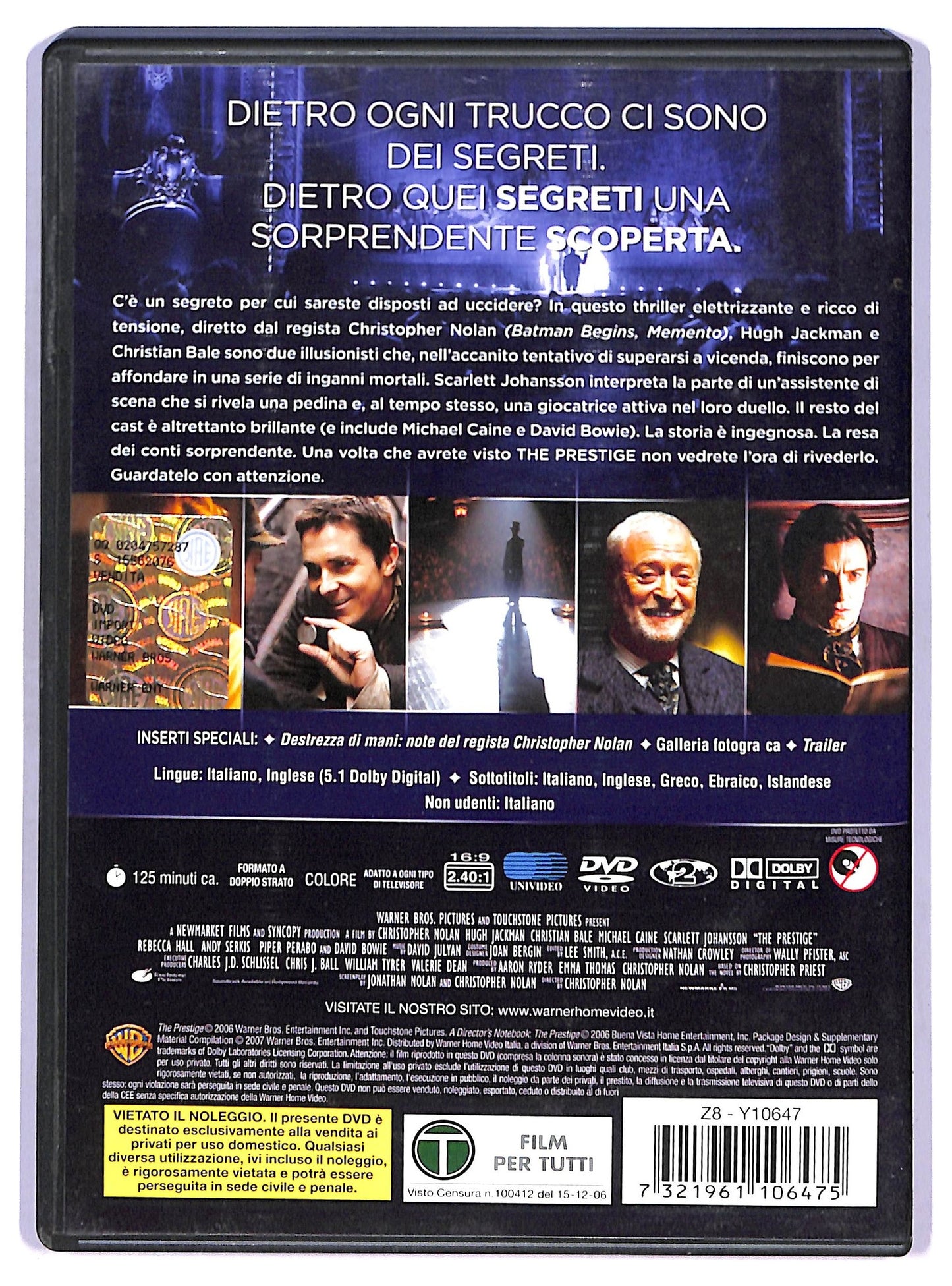 EBOND the prestige DVD D764449