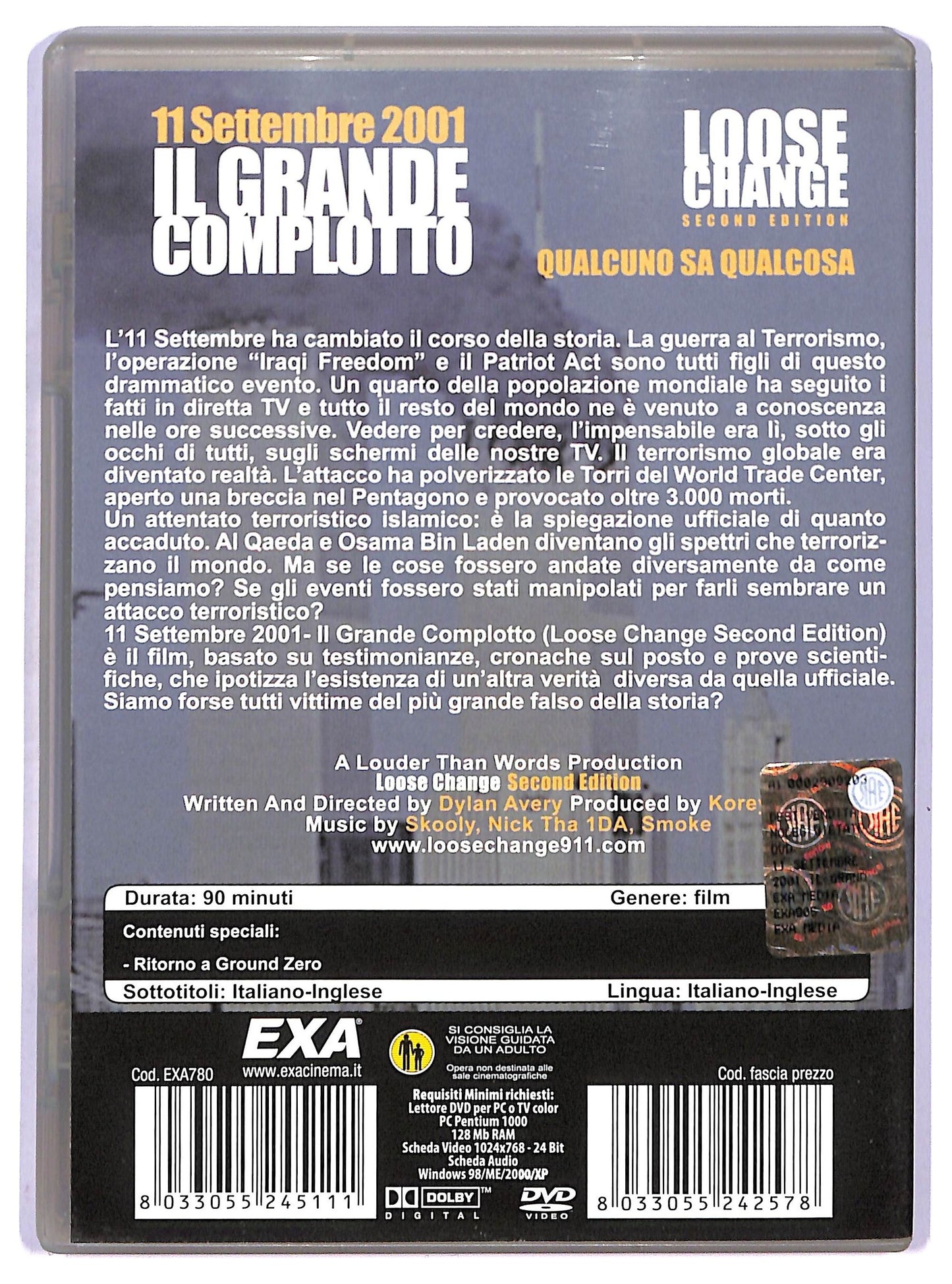 EBOND Il grande complotto 11 settembre 2001 EDITORIALE DVD D764458
