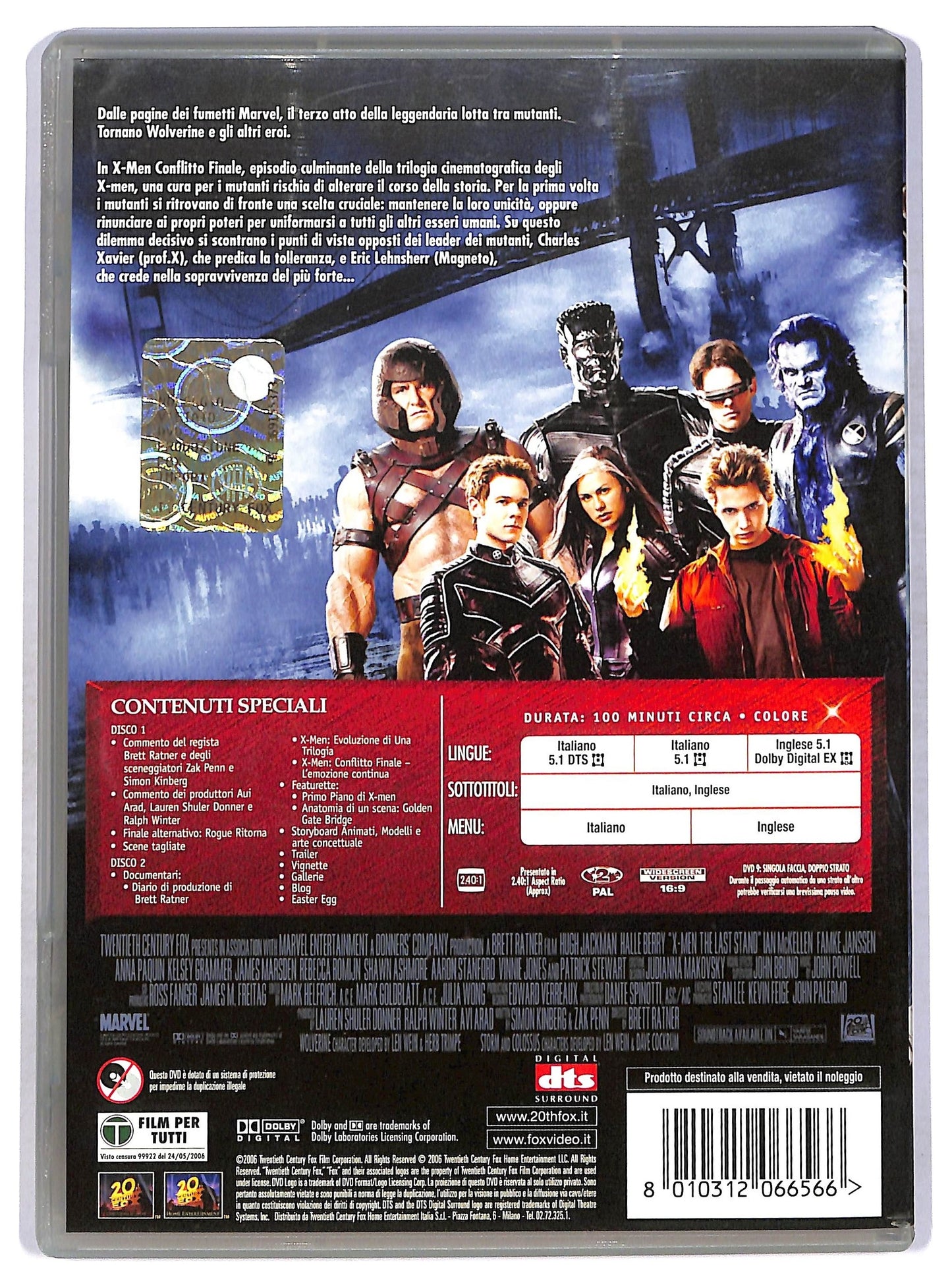 EBOND X - Men  Conflitto Finale DVD EDizione Speciale 2 Dischi D764812