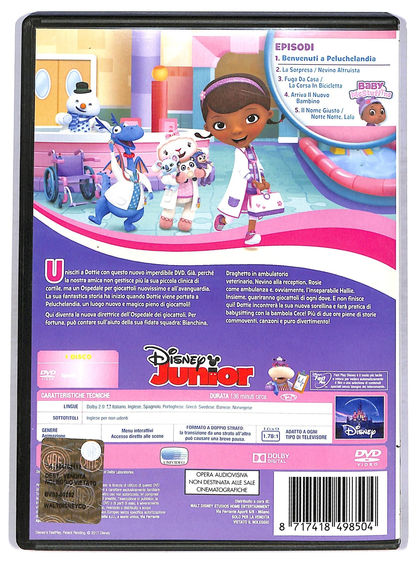 EBOND Dottoressa peluche - Opsedale Dei Giocattoli DVD D764912