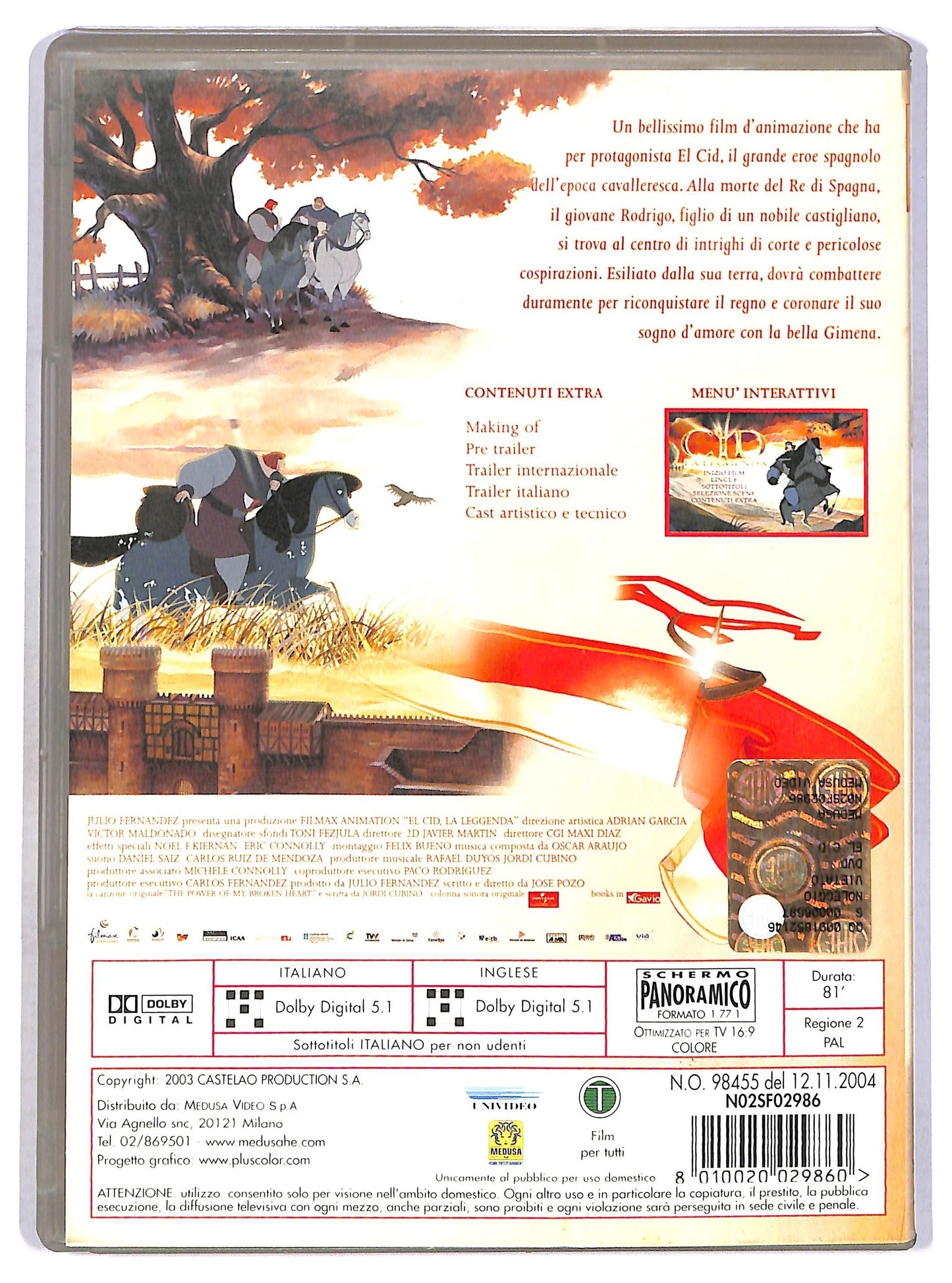 EBOND EL Cid La Leggenda DVD D764913