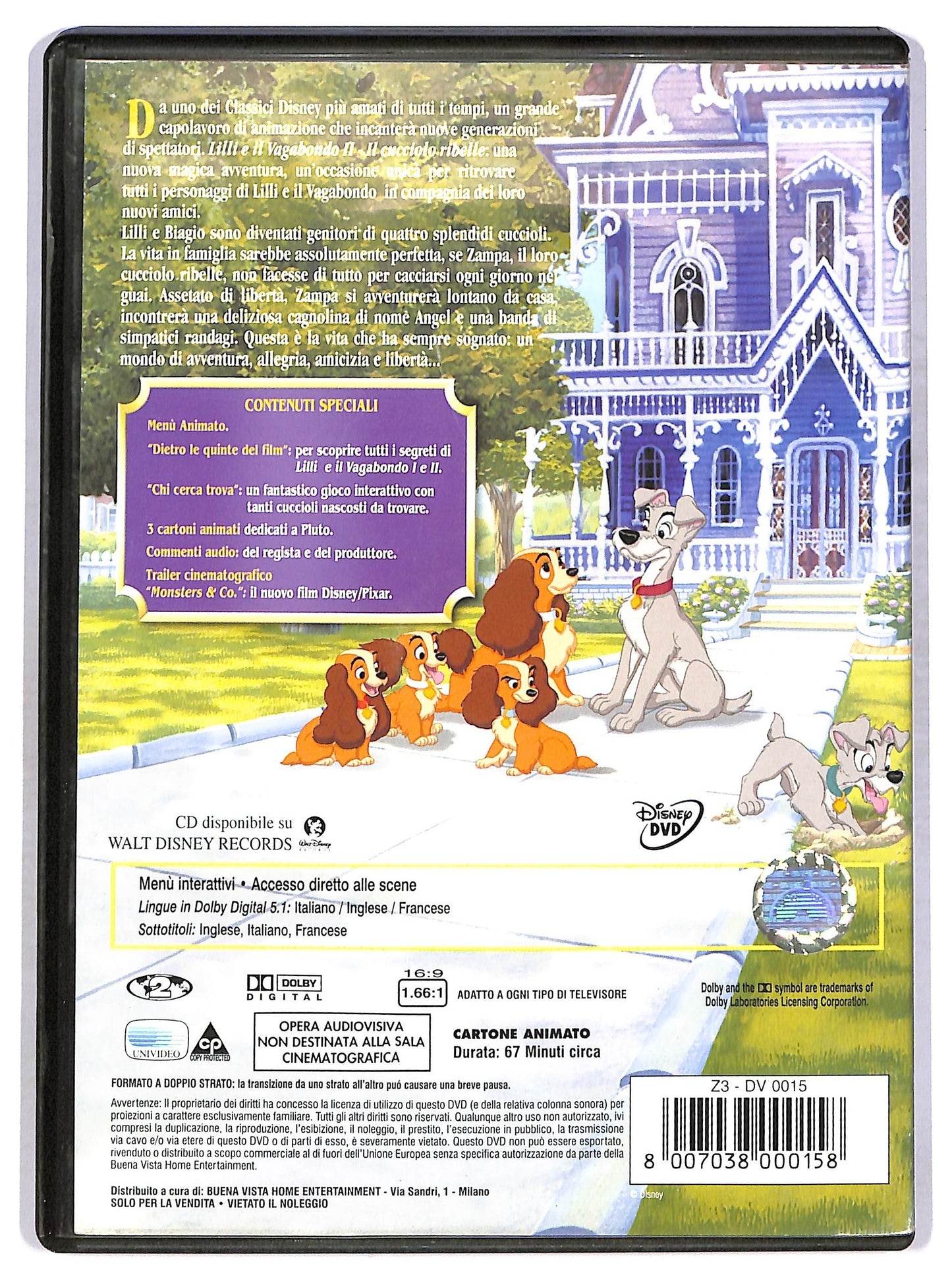 EBOND Lilli e Il Vagabondo Ii - Il Cucciolo Ribelle  DVD D764942