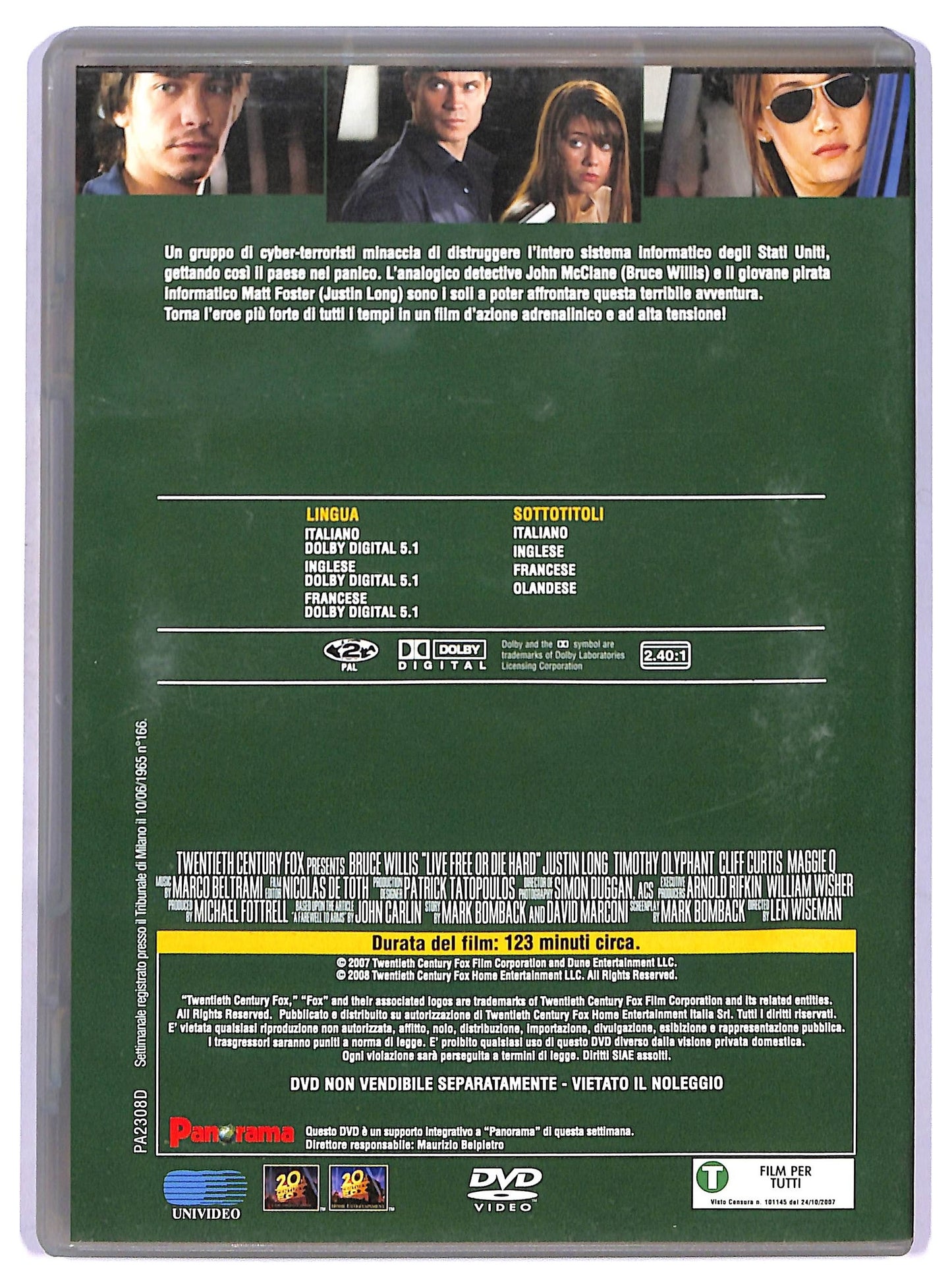 EBOND Die Hard - Vivere o Morire DVD Editoriale D765063