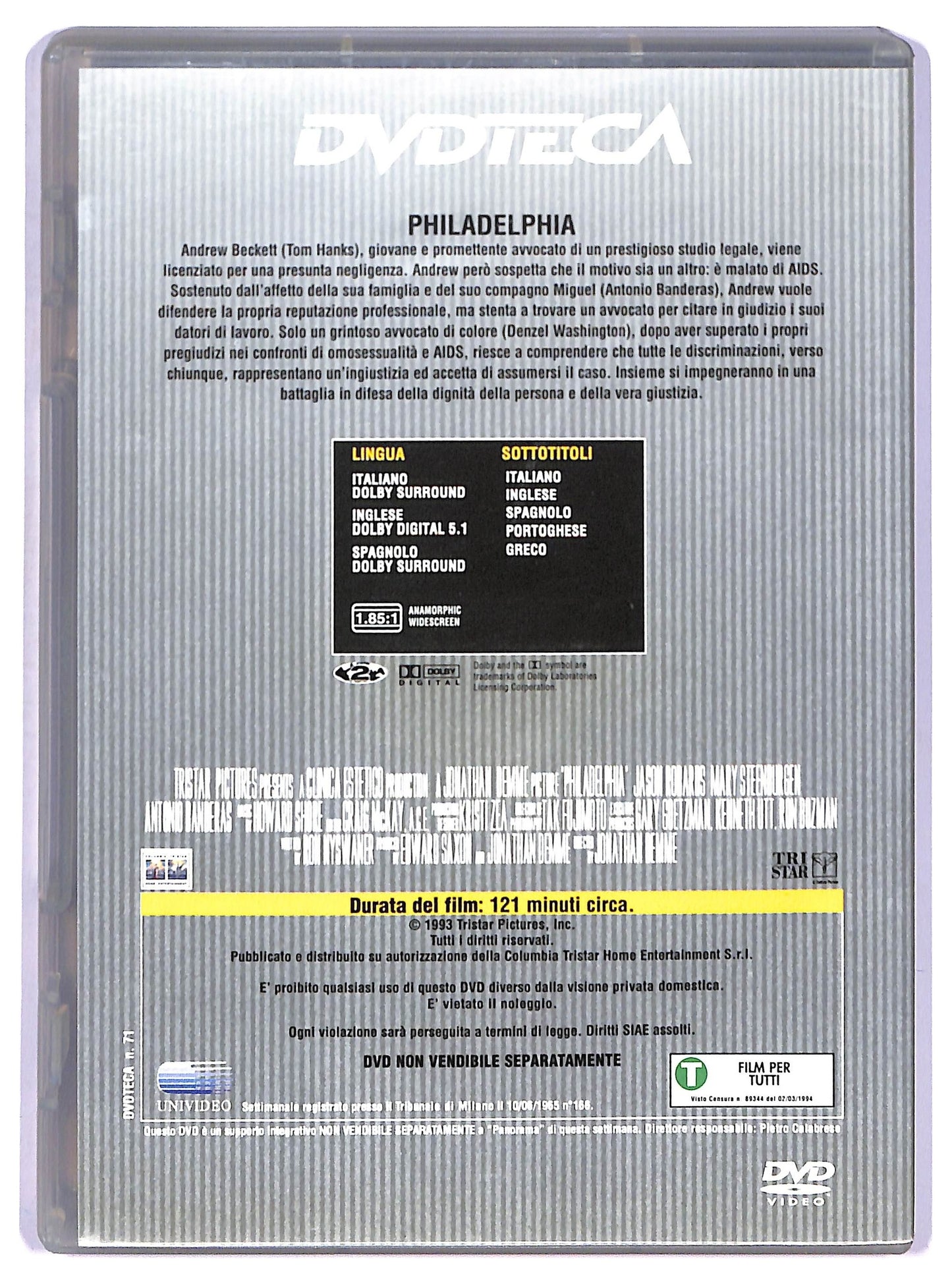 EBOND Philadelphia EDITORIALE DVD D765108