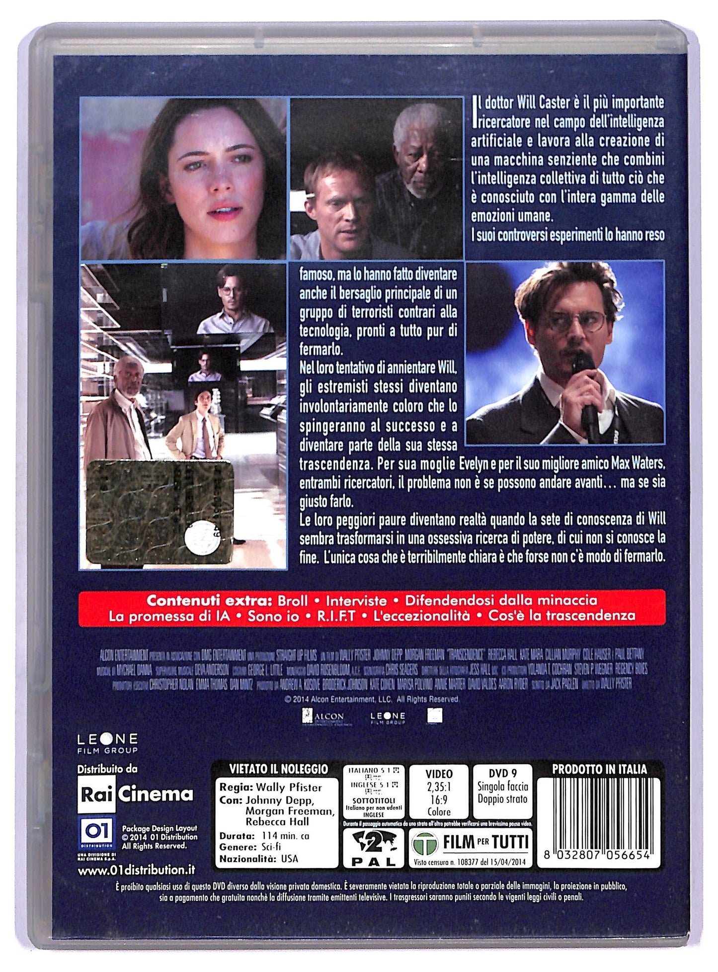 EBOND Transcendence (film) EDITORIALE  DVD D765114