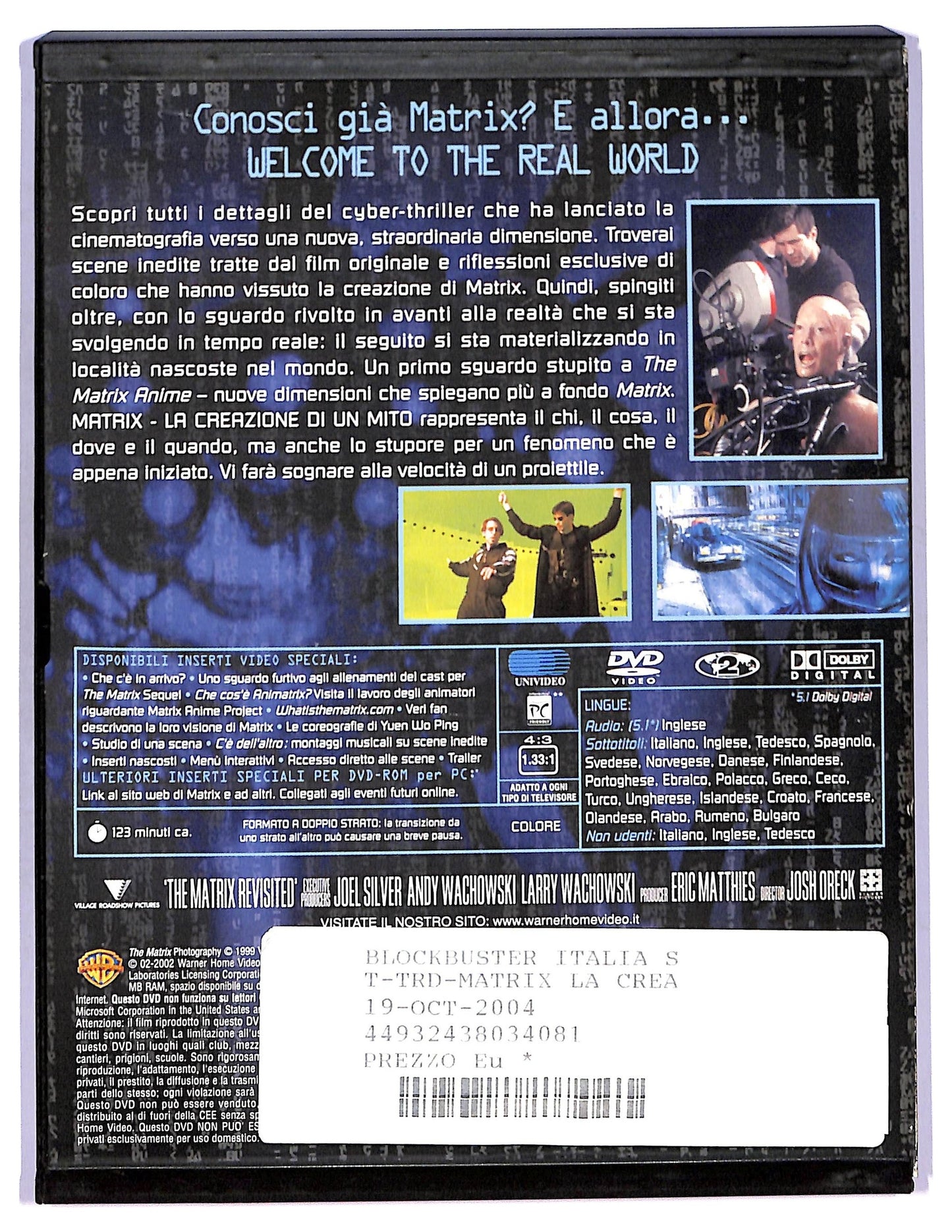 EBOND Matrix  - La Creazione Di Un Mito Snapper DVD D765124
