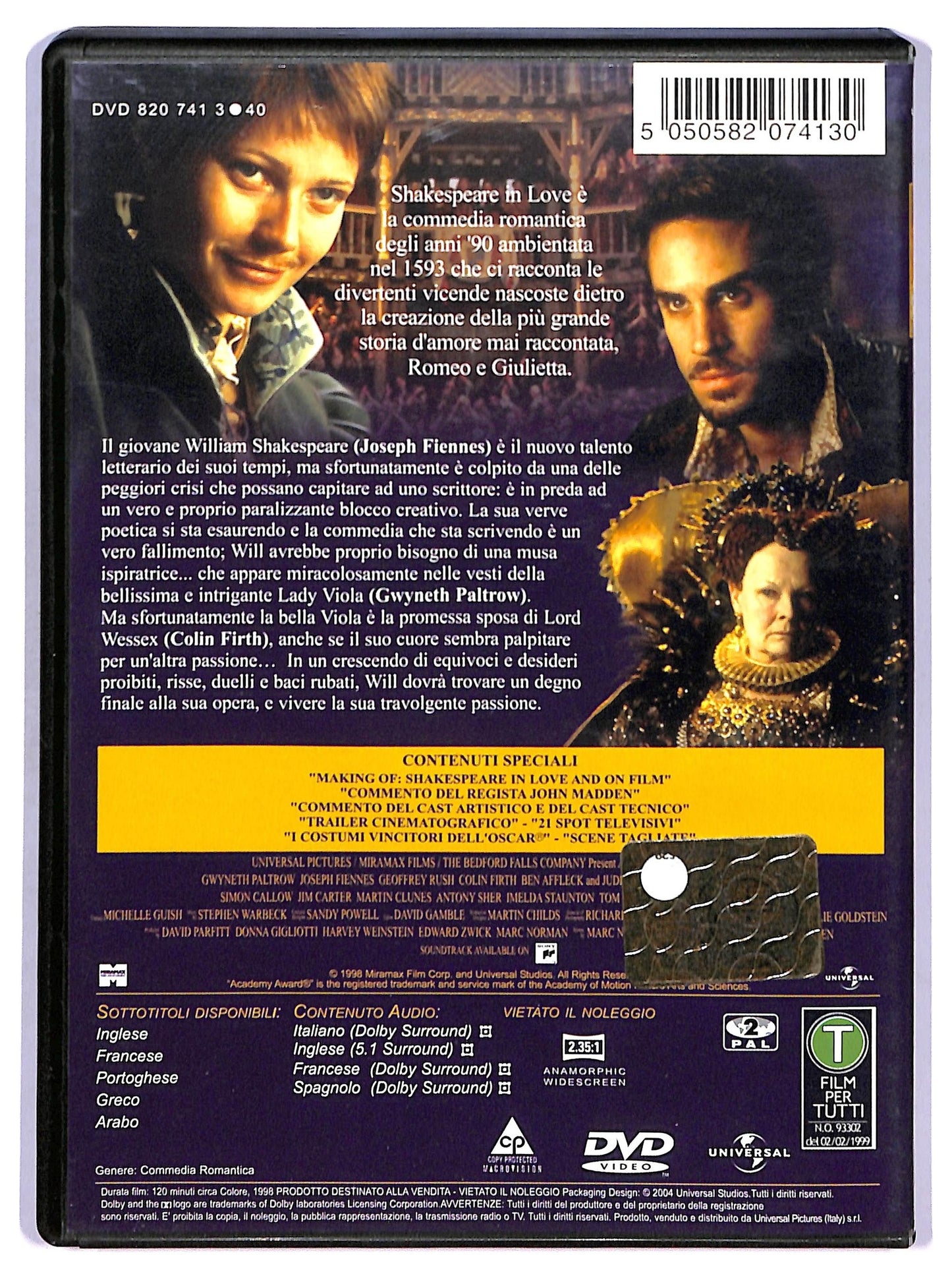 EBOND Shakespeare in Love DVD D765148