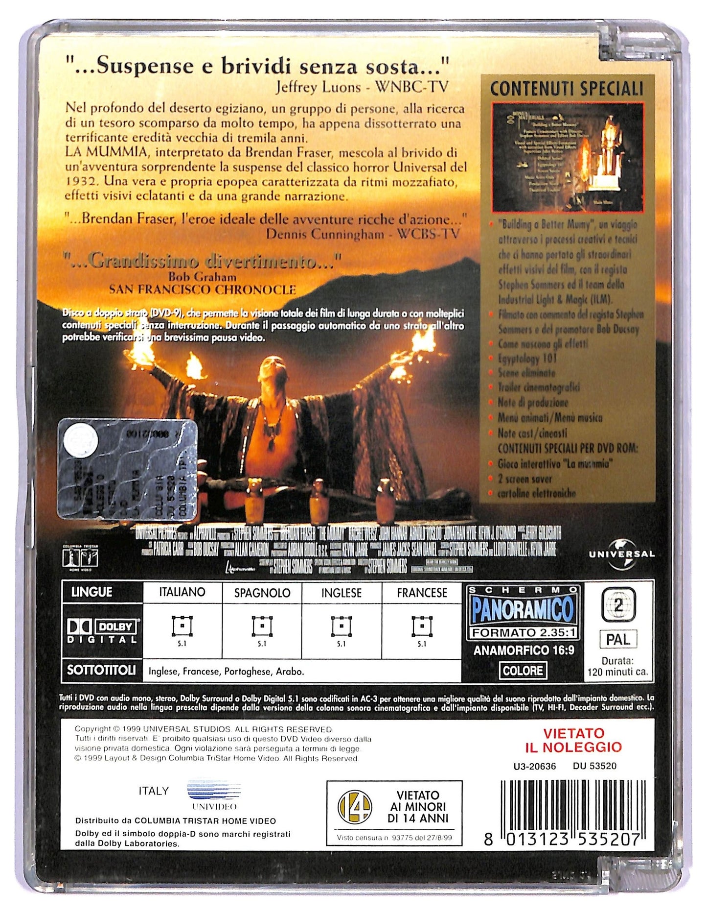 EBOND La Mummia (1999) Brendan Fraser Collector's Edition Sjb DVD D765204