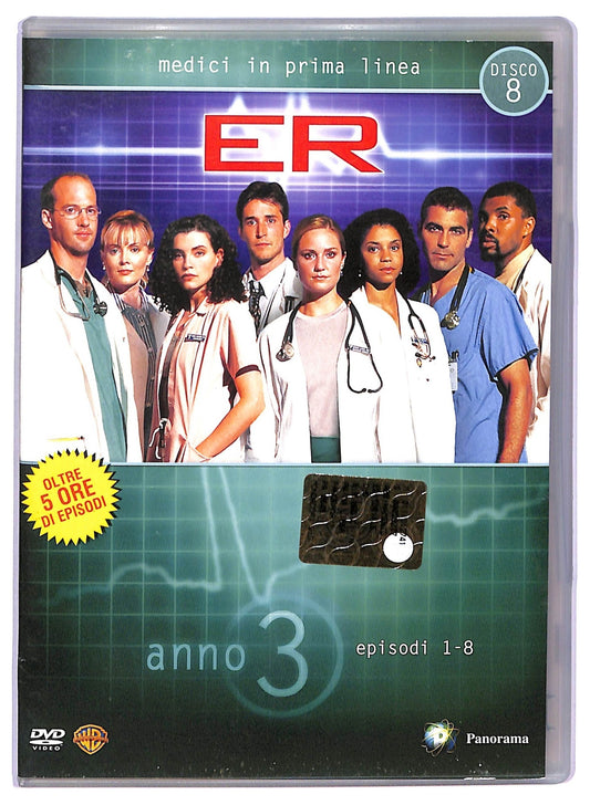 EBOND ER Medici in Prim Linea Disco 8 Anno 3 Epis. 1- 8 EDITORIALE DVD D765229
