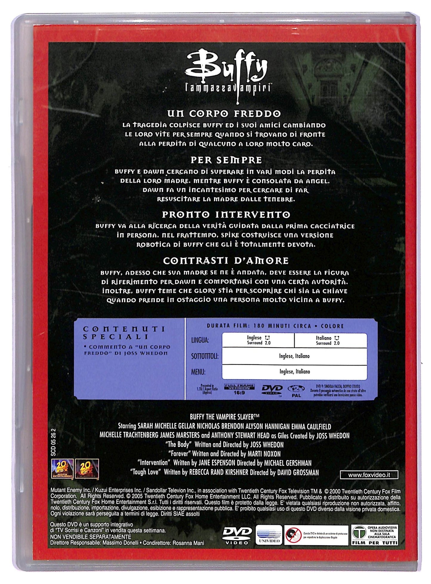 EBOND Buffy L'Ammazza Vampiri Stagione 5 Disco 5 EDITORIALE DVD D765317