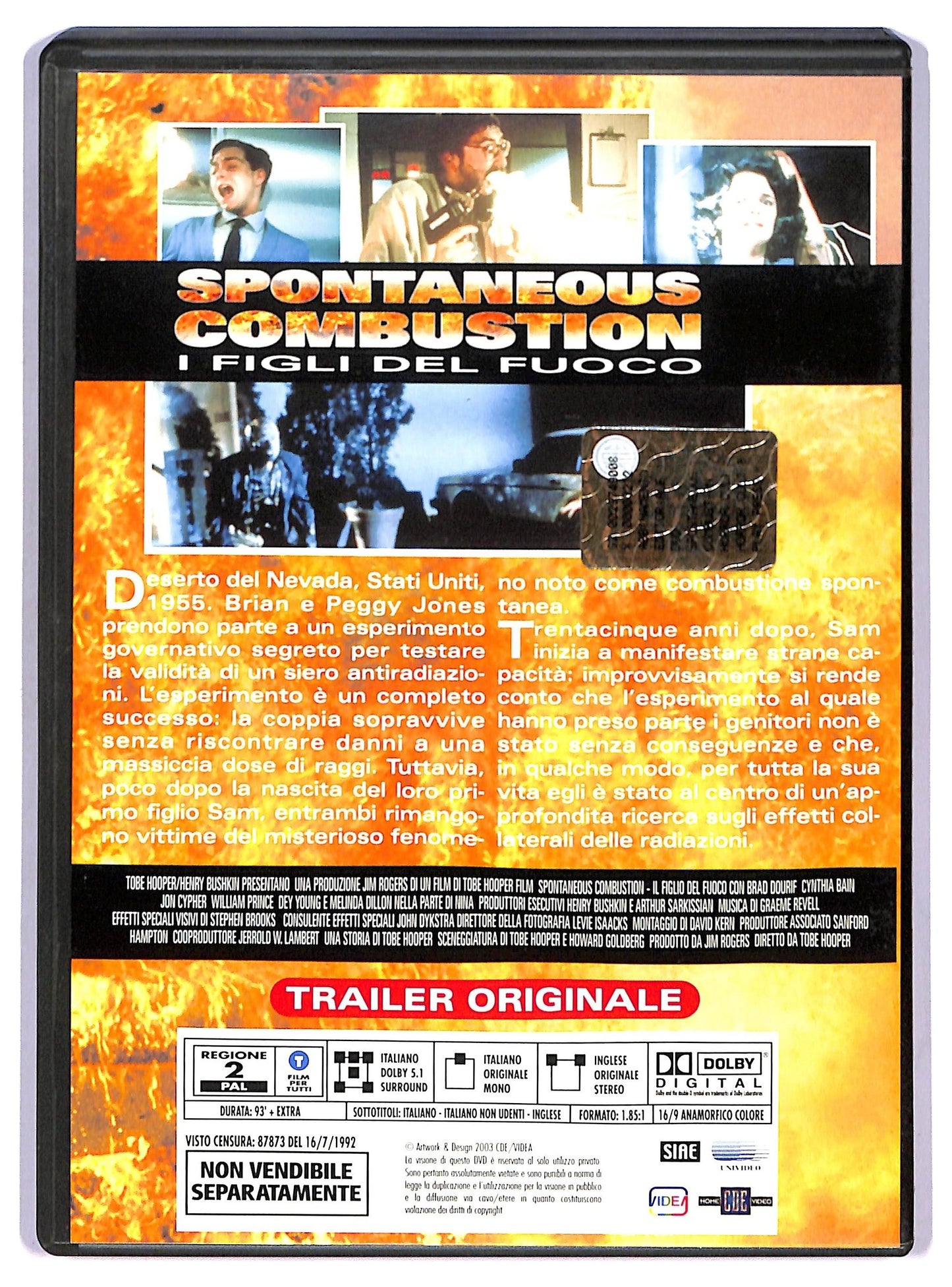 EBOND Spontaneous Combustion  EDITORIALE DVD D765356