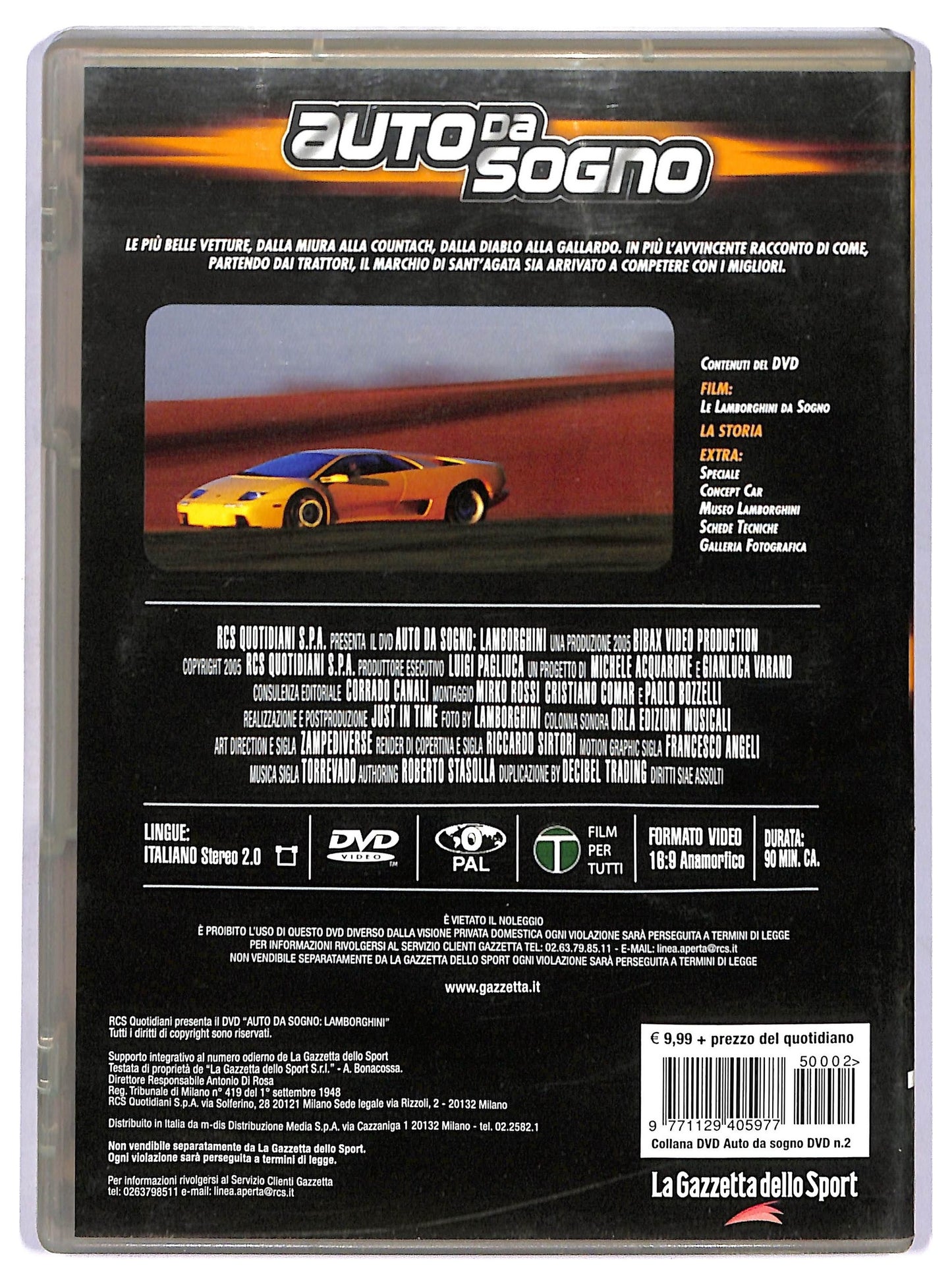 EBOND Auto Da Sogno Lamborghini EDITORIALE DVD D765378
